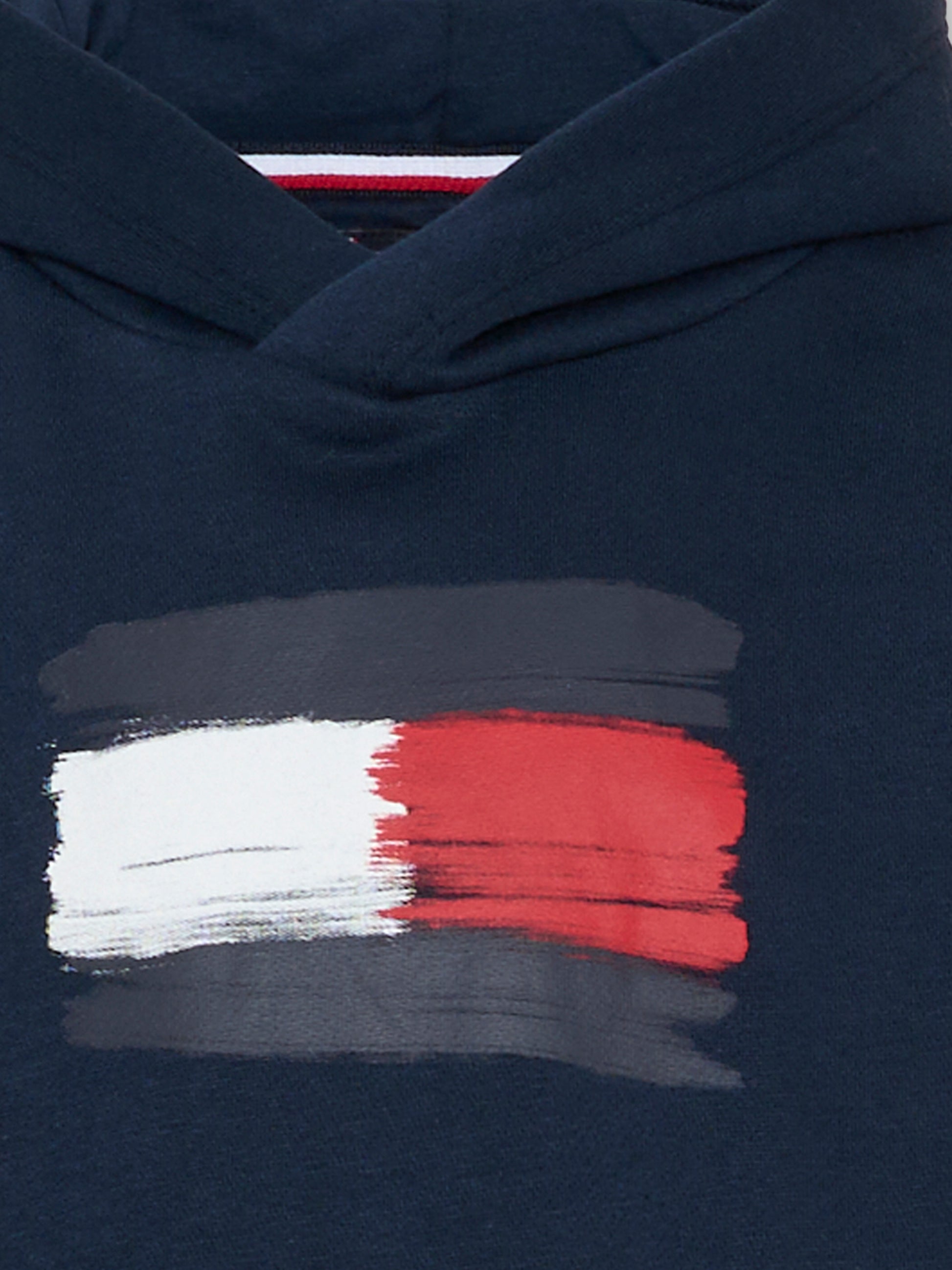 Felpa blu per bambino con bandierina,Tommy Hilfiger Junior,KB0KB10112 C1G