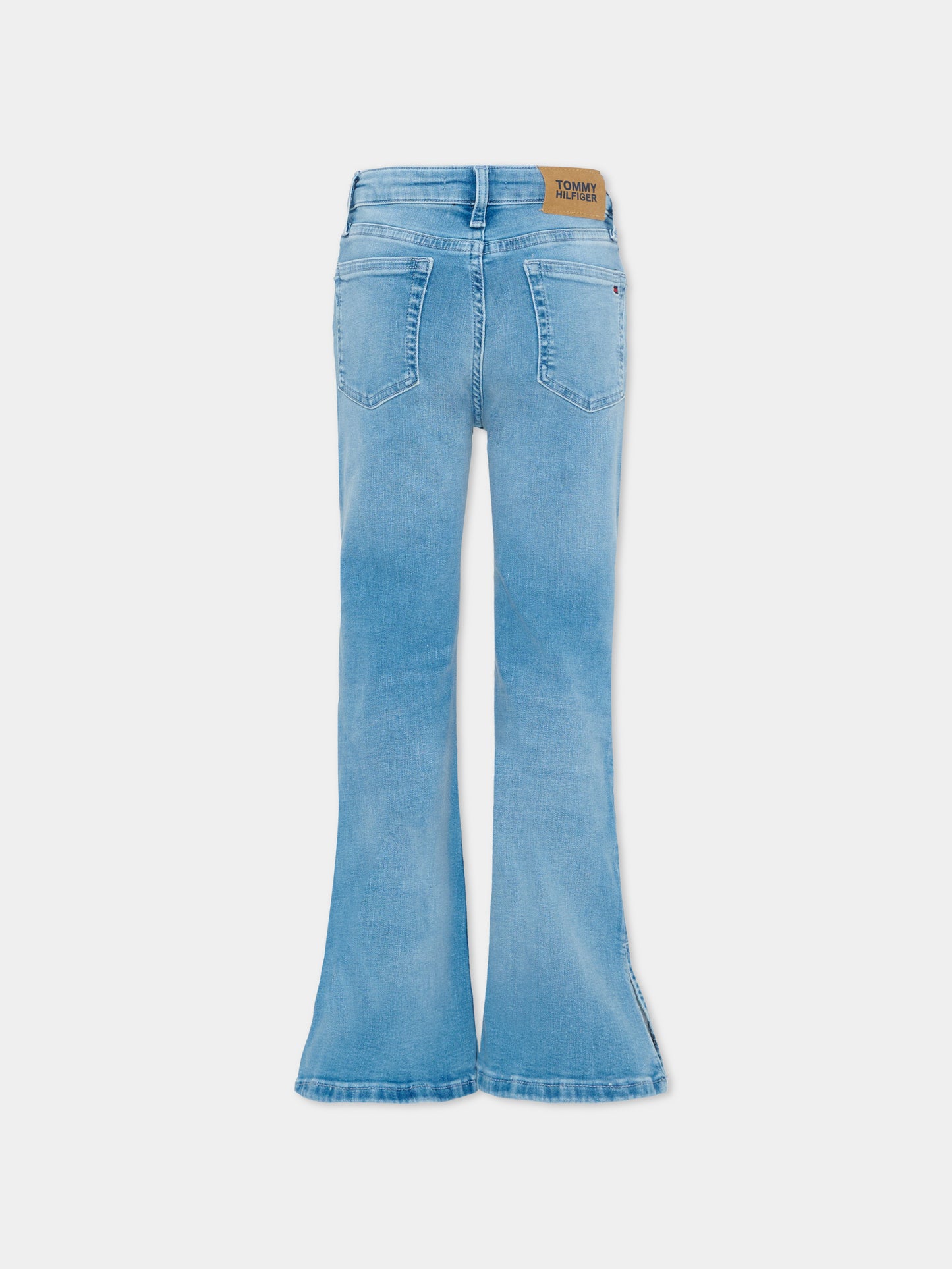 Jeans denim per bambina con bandierina,Tommy Hilfiger Junior,KG0KG08768 1AA