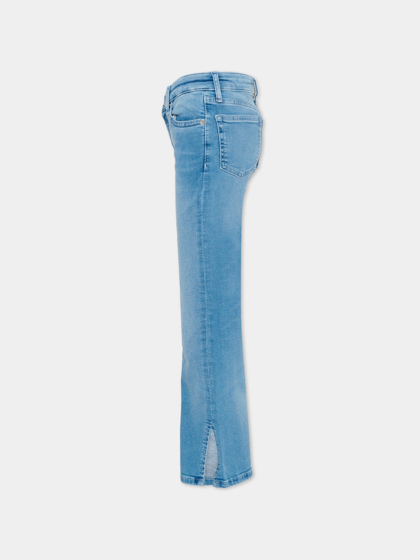 Jeans denim per bambina con bandierina,Tommy Hilfiger Junior,KG0KG08768 1AA
