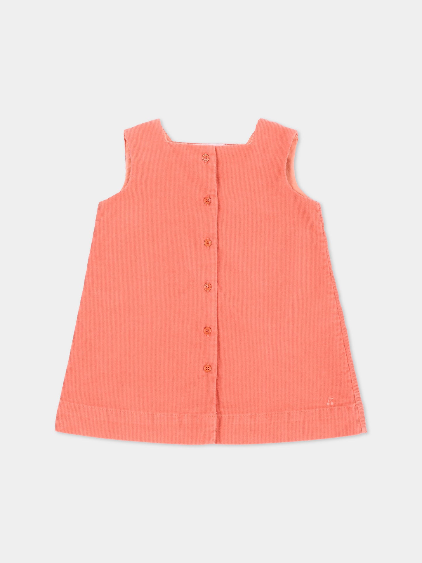 Vestito a manica corta arancione per neonata,Bonpoint,W06XDRW00001 035C