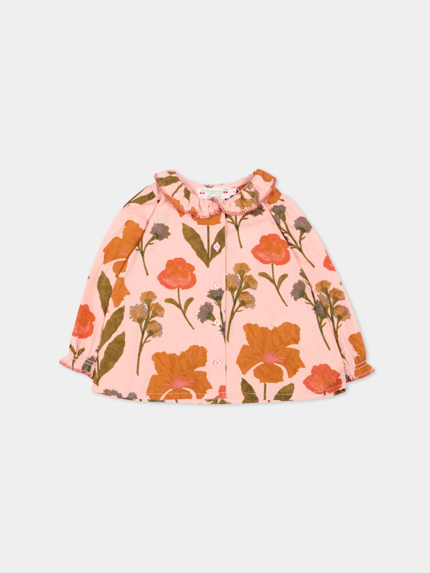 Camicia multicolor per neonata floreale,Bonpoint,W06XBLW00003 524A