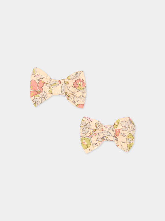 Fermagli multicolor per bambina floreali,Bonpoint,W06GHAW00001 523B