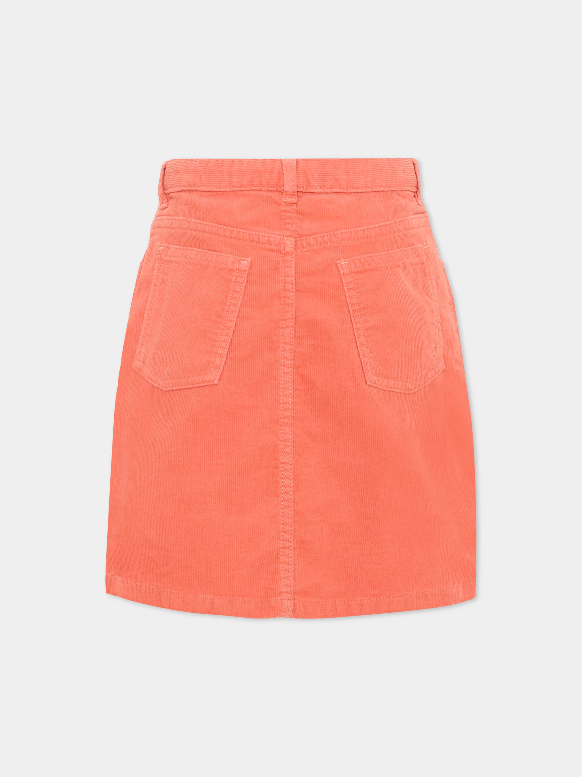 Gonna arancione per bambina,Bonpoint,W06GSKW00001 035C