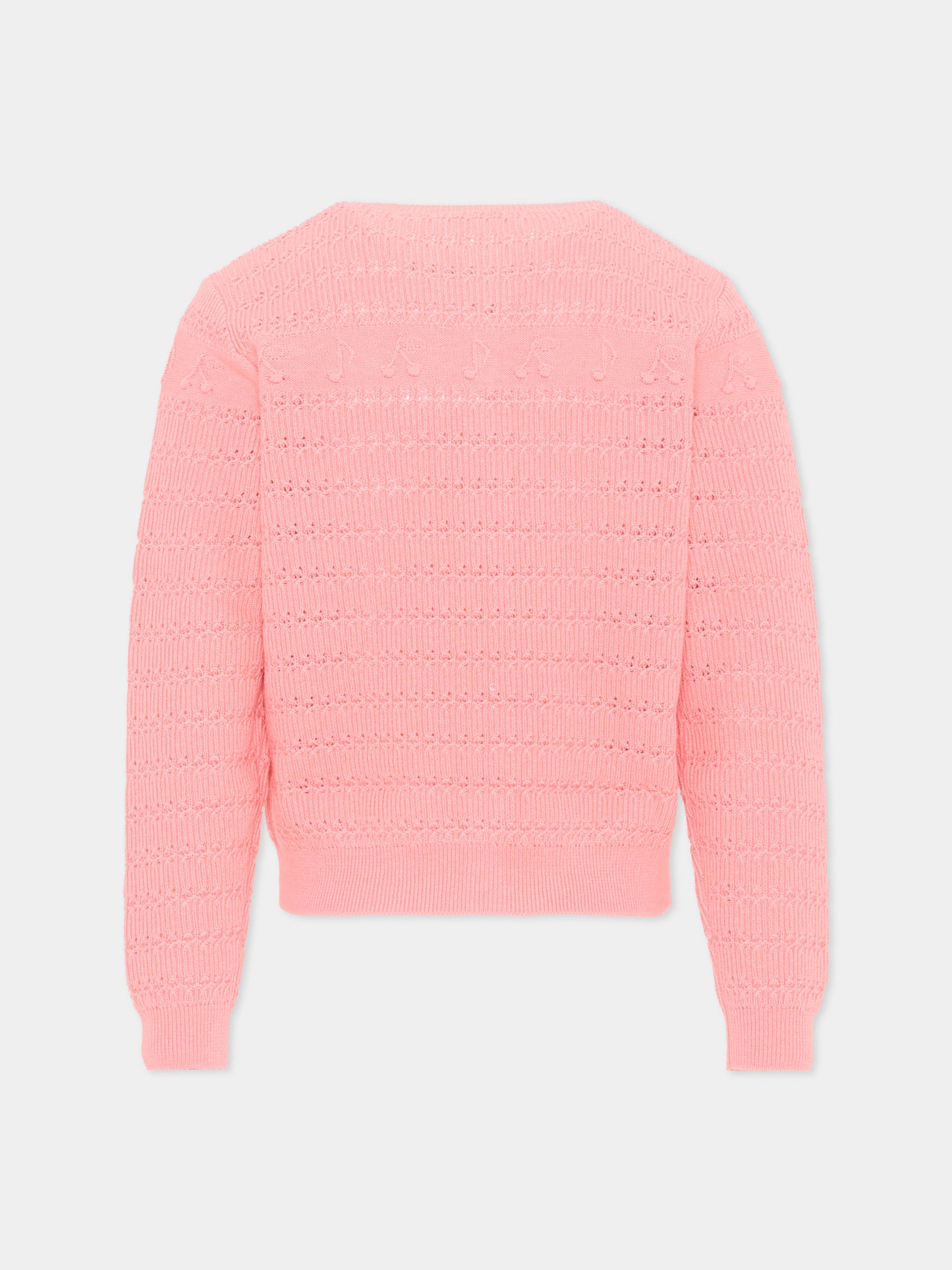 Cardigan rosa per bambina,Bonpoint,P06GCAK00001 028A