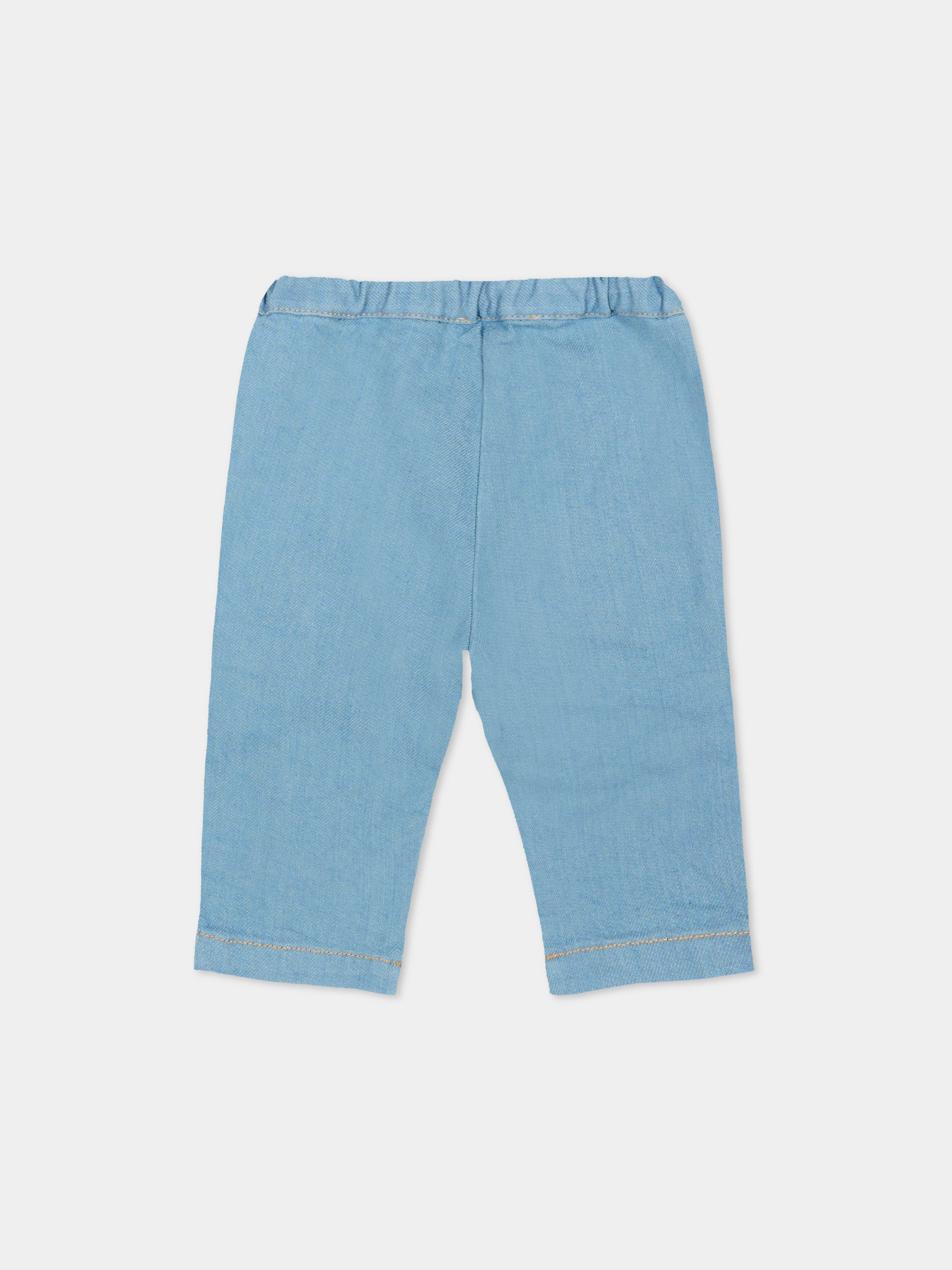Jeans denim per neonato con logo,Bonpoint,P06ZPAW00001 014