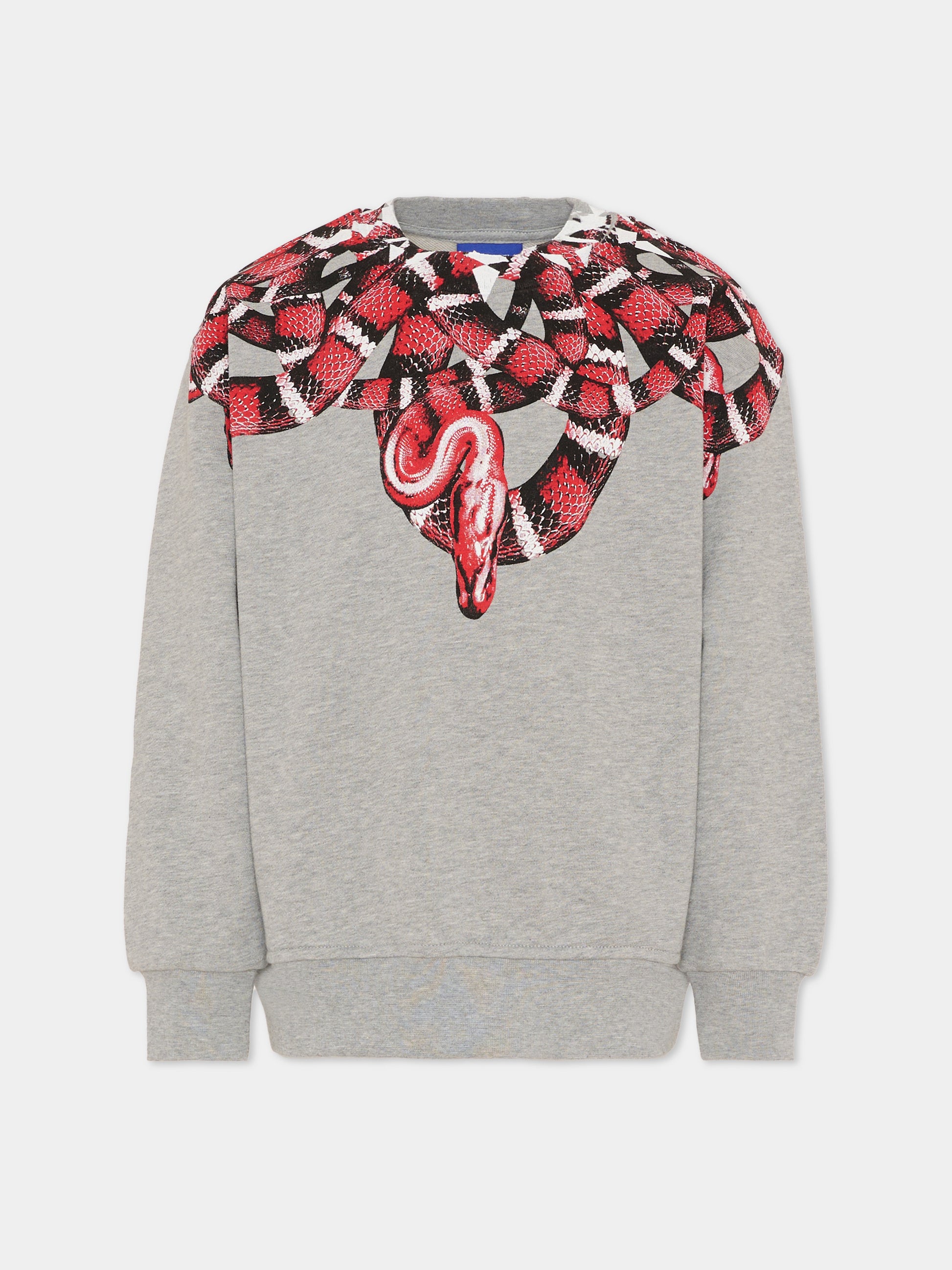 Felpa grigia per bambino con serpente,County Of Milan Kids,F5CMJBSW104 101