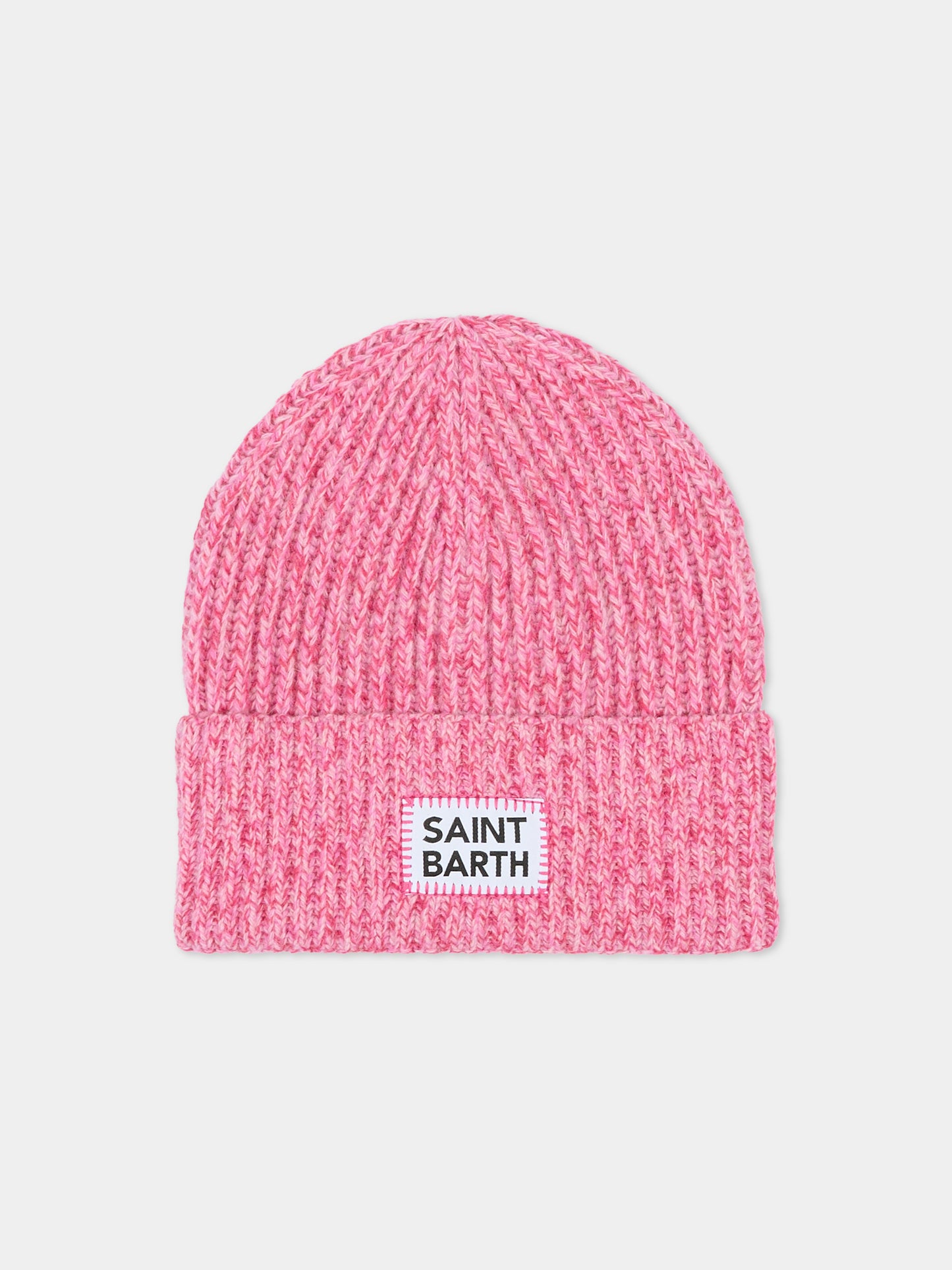 Berretto rosa per bambina con logo,Mc2 Saint Barth,WENG018 00365C