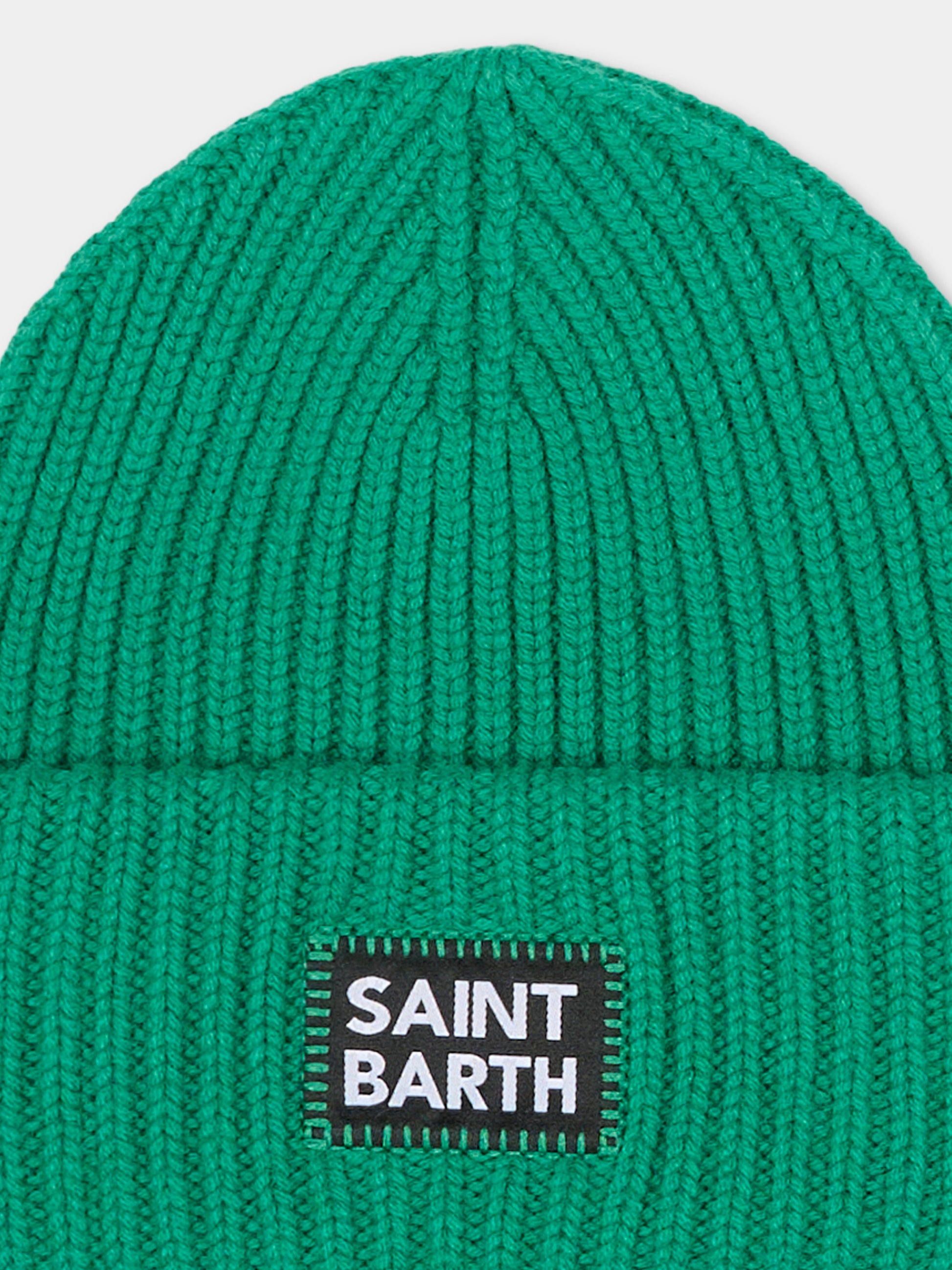 Berretto verde per bambini con logo,Mc2 Saint Barth,BRR0001 02537G