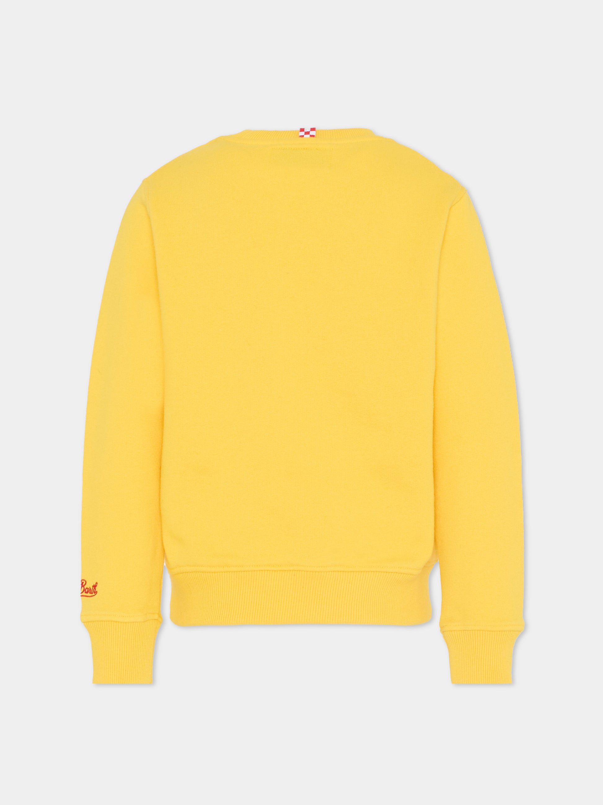 Felpa gialla per bambino con stampa Avengers,Mc2 Saint Barth,HUT0004 01518I