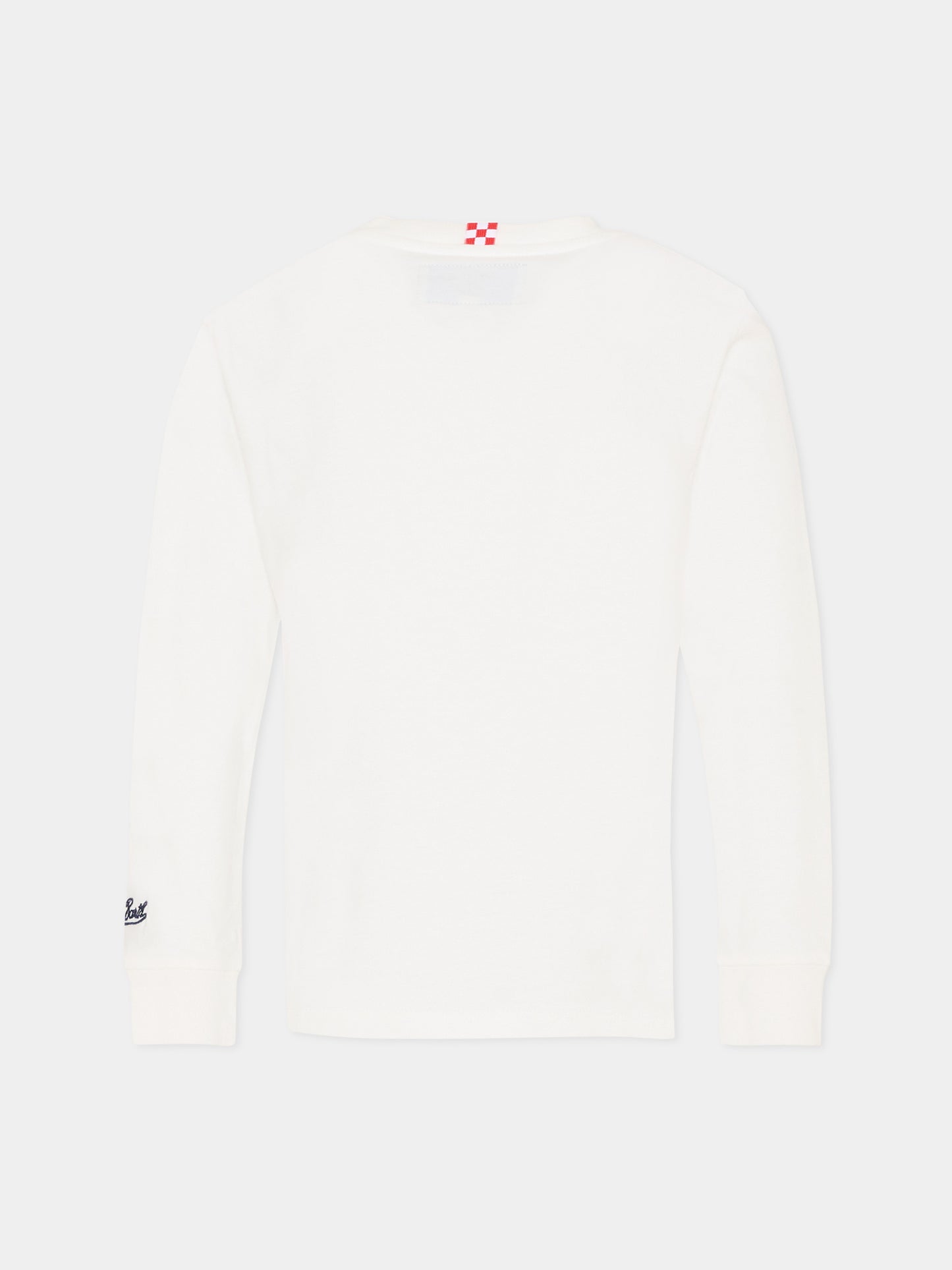 T-shirt avorio per bambino con leone,Mc2 Saint Barth,LUT0003 02334G