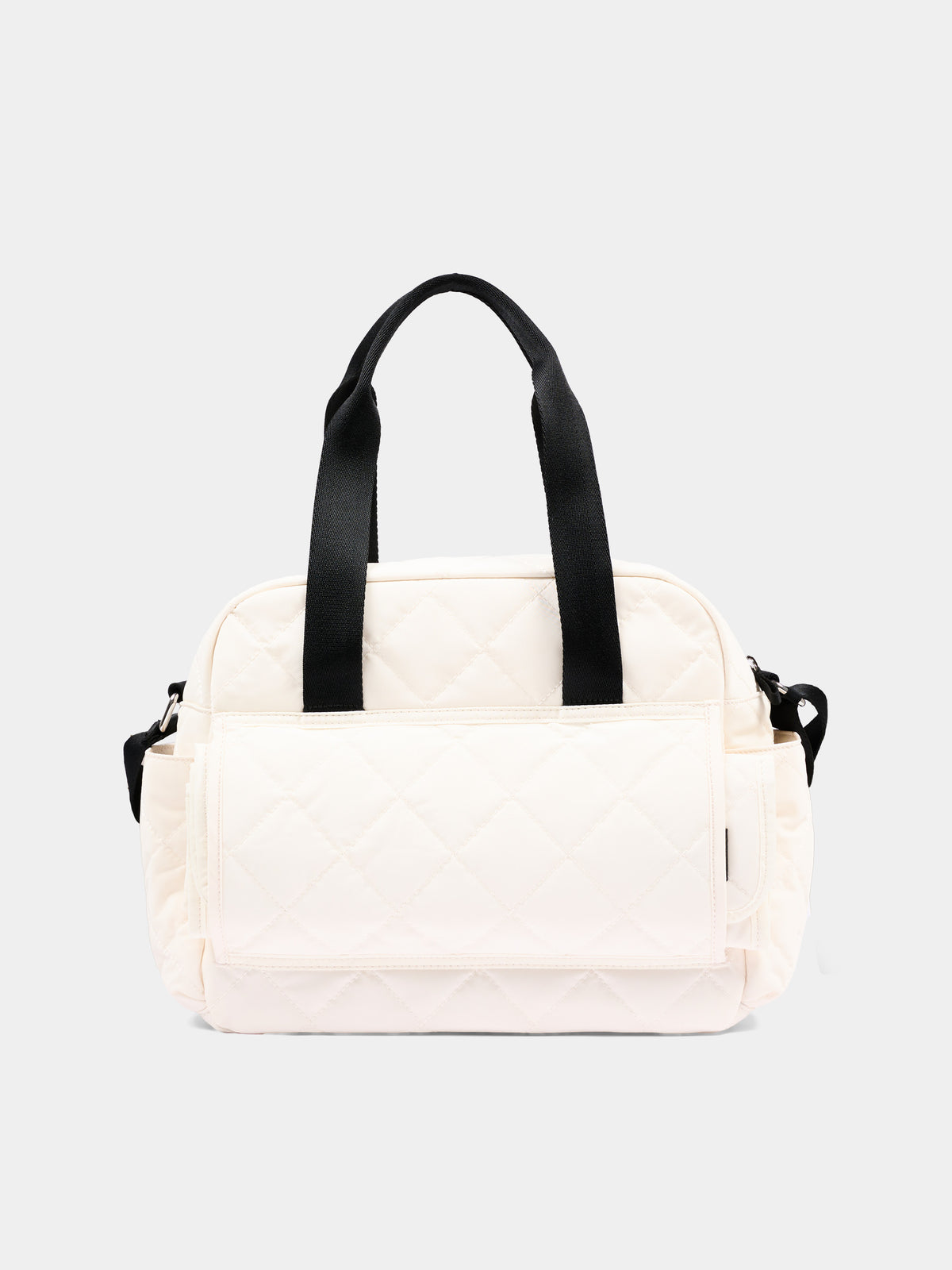 Borsa mamma avorio per neonati trapuntata con logo,Calvin Klein Kids,IU0IU00567 YAS