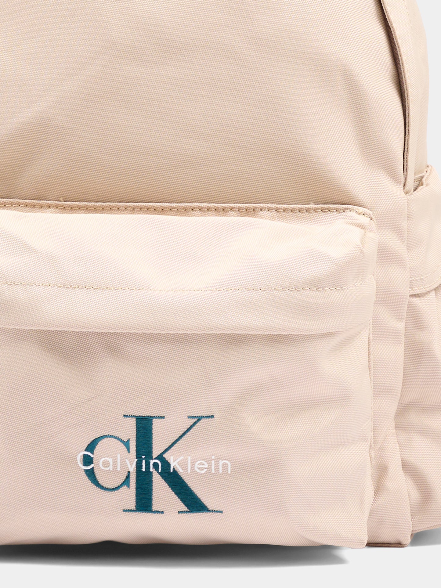 Zaino beige per bambini con logo,Calvin Klein Kids,IU0IU00731 PCV
