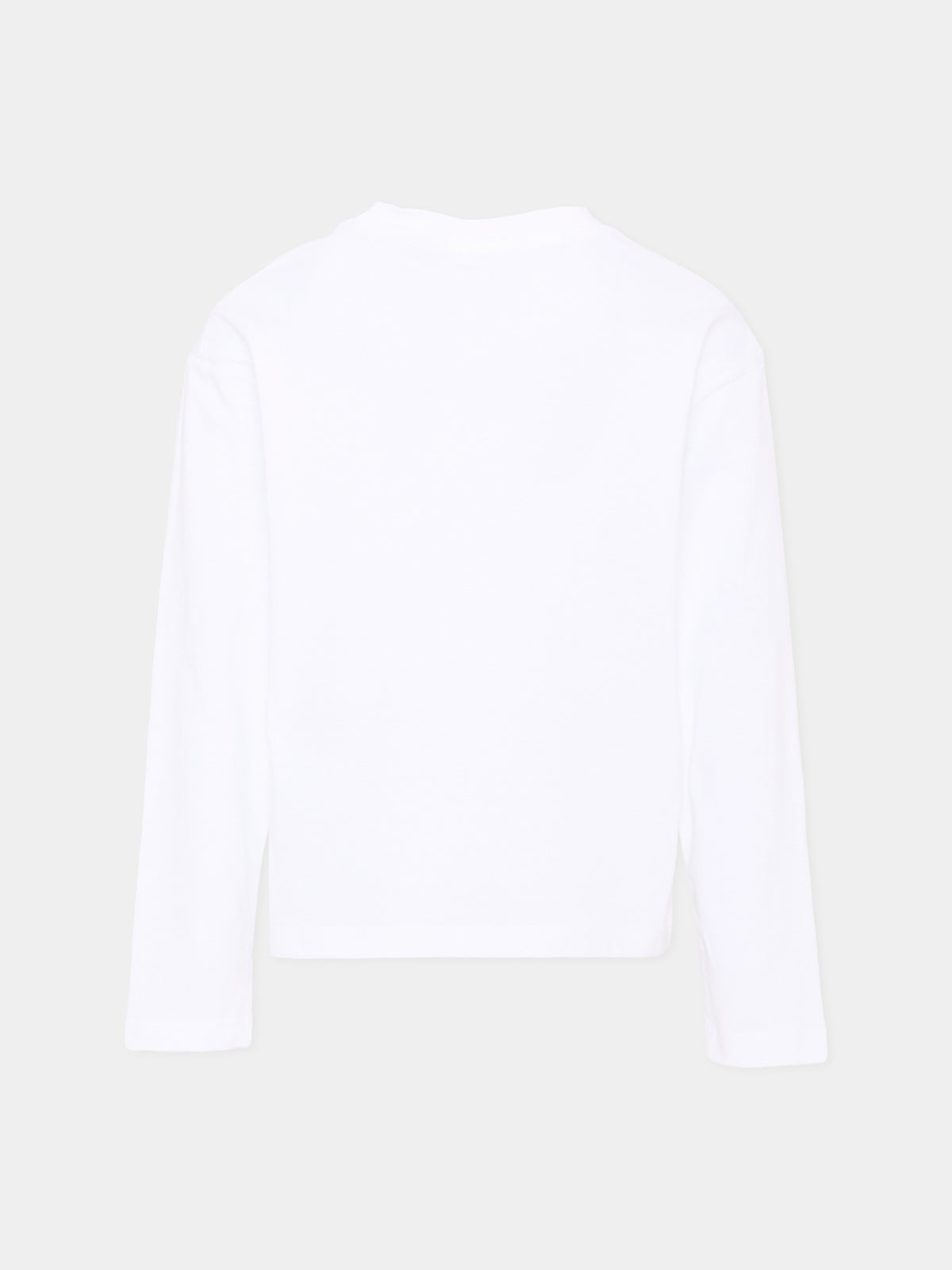 T-shirt bianca per bambini con logo,Calvin Klein Kids,LV1CKTJA17 YAF