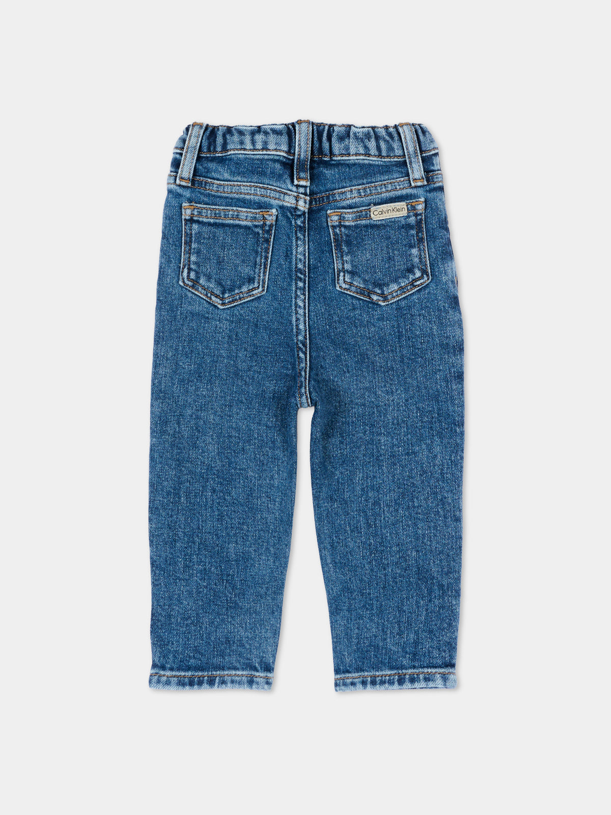 Jeans denim per neonati con logo,Calvin Klein Kids,LV1CKTJC50 1BJ