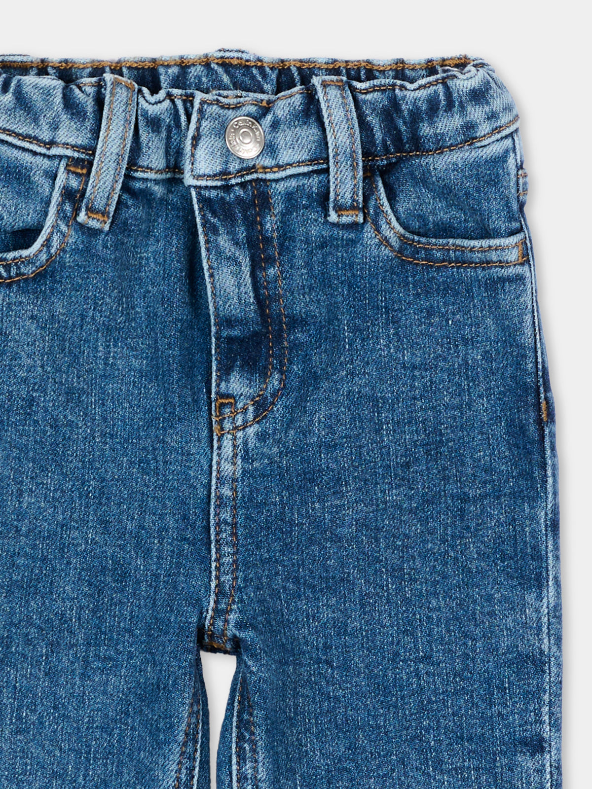 Jeans denim per neonati con logo,Calvin Klein Kids,LV1CKTJC50 1BJ