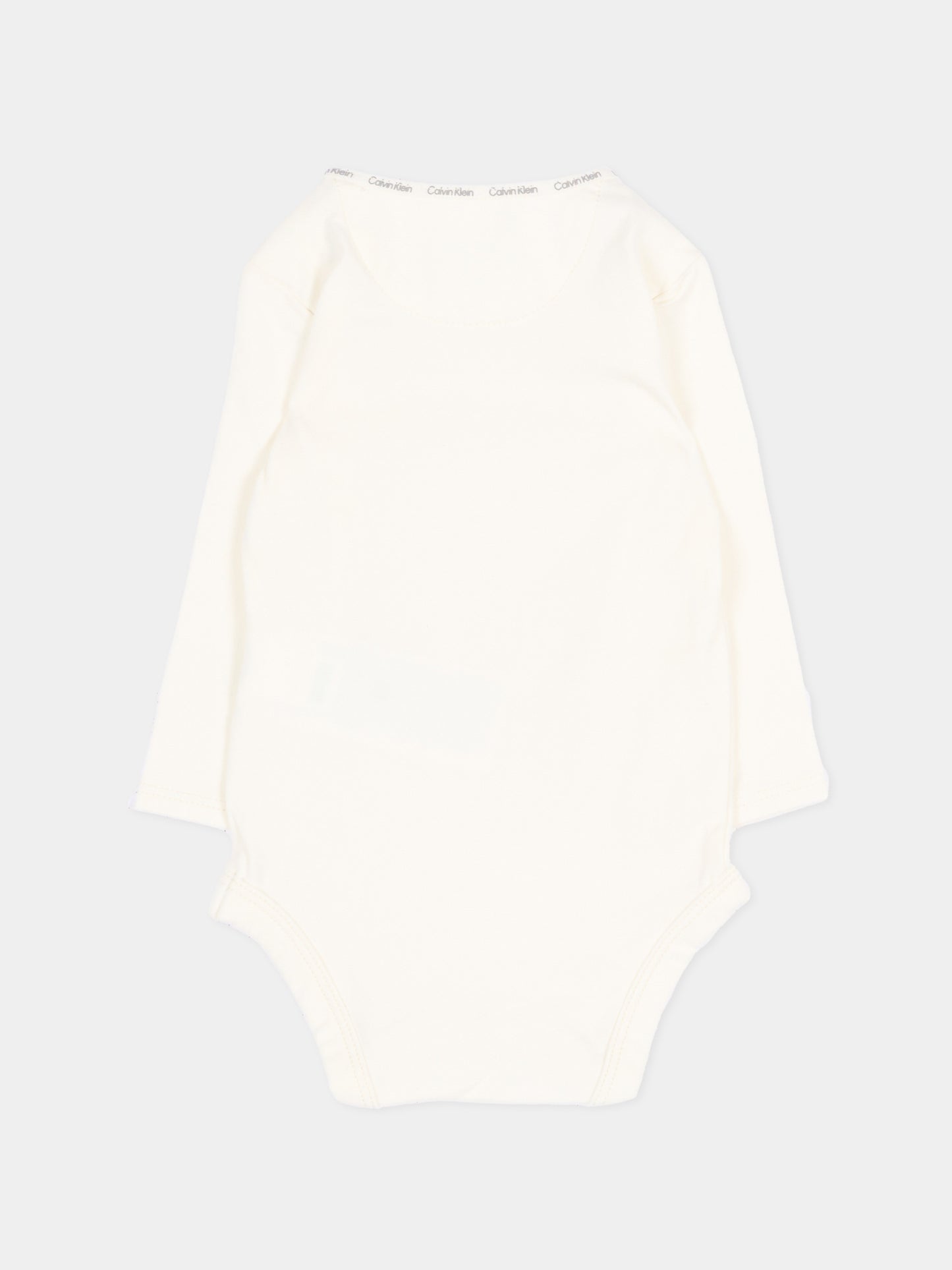 Set body multicolor per neonati con logo,Calvin Klein Kids,LV1CKTJN00 BEH