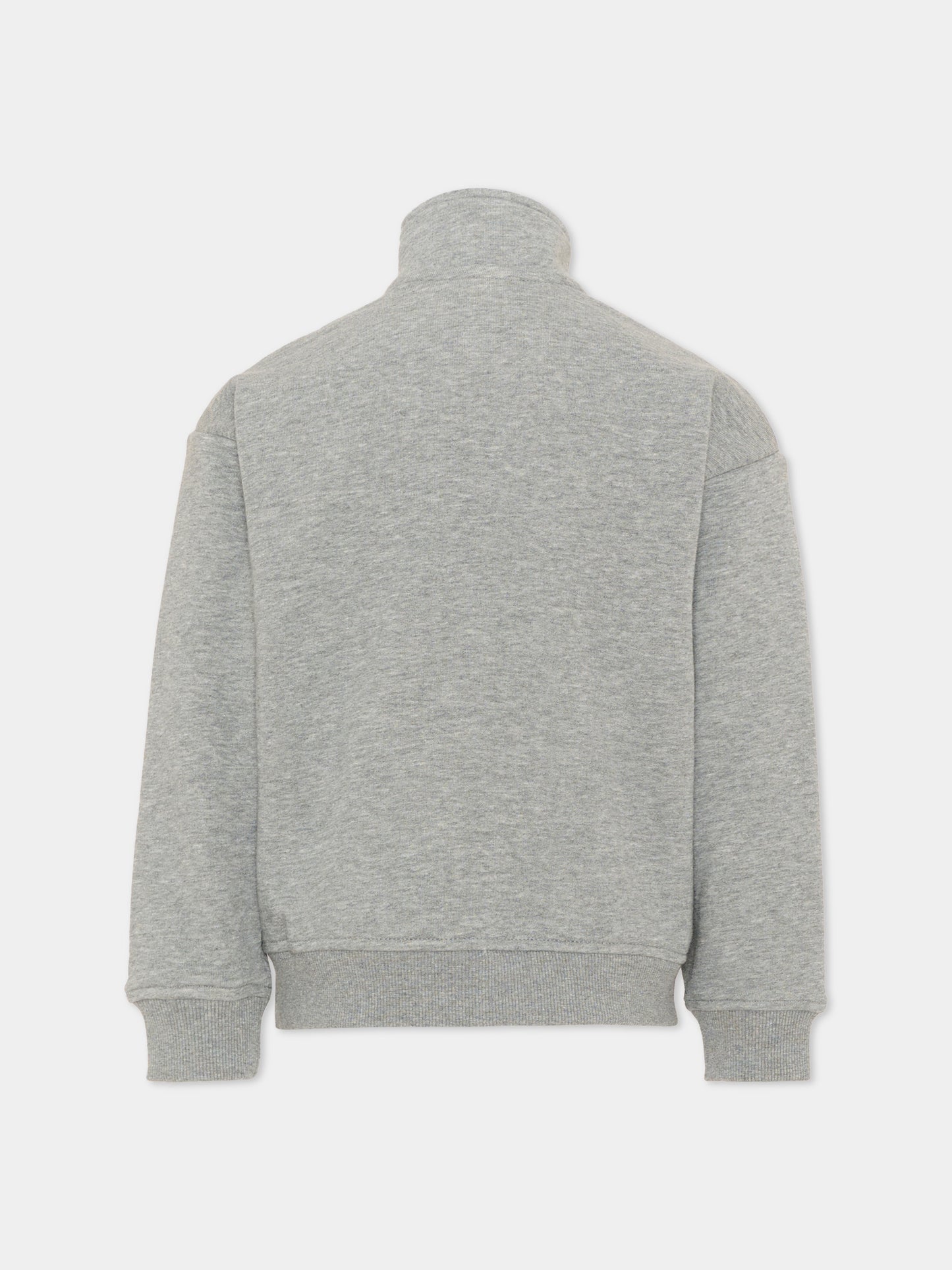 Felpa grigia per bambino con logo,Calvin Klein Kids,LVCKTJB47B P7D