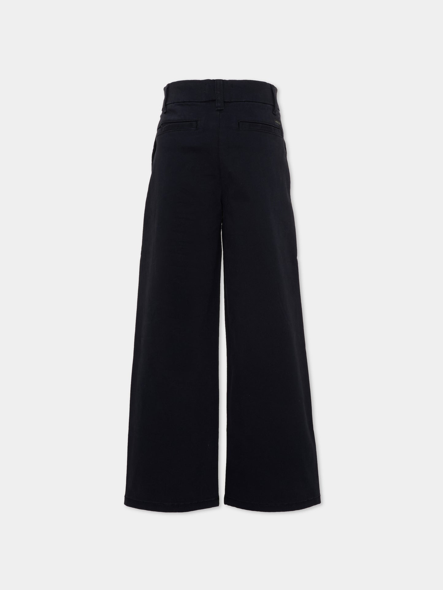 Pantaloni neri per bambino a gamba ampia,Calvin Klein Kids,LVCKTJC17B BEH