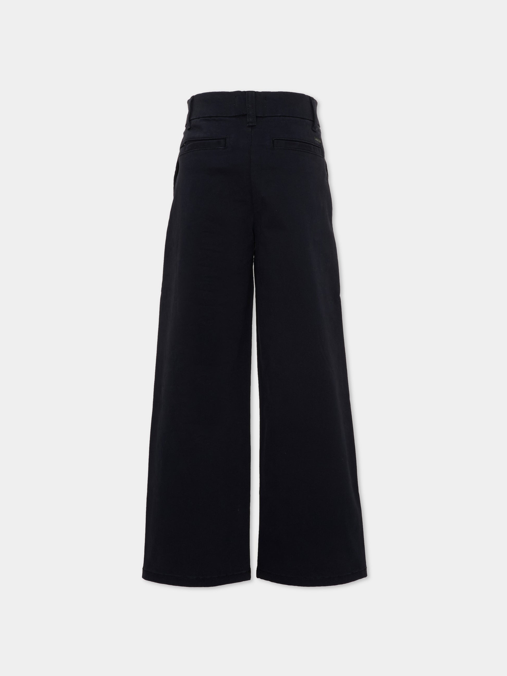 Pantaloni neri per bambino a gamba ampia,Calvin Klein Kids,LVCKTJC17B BEH