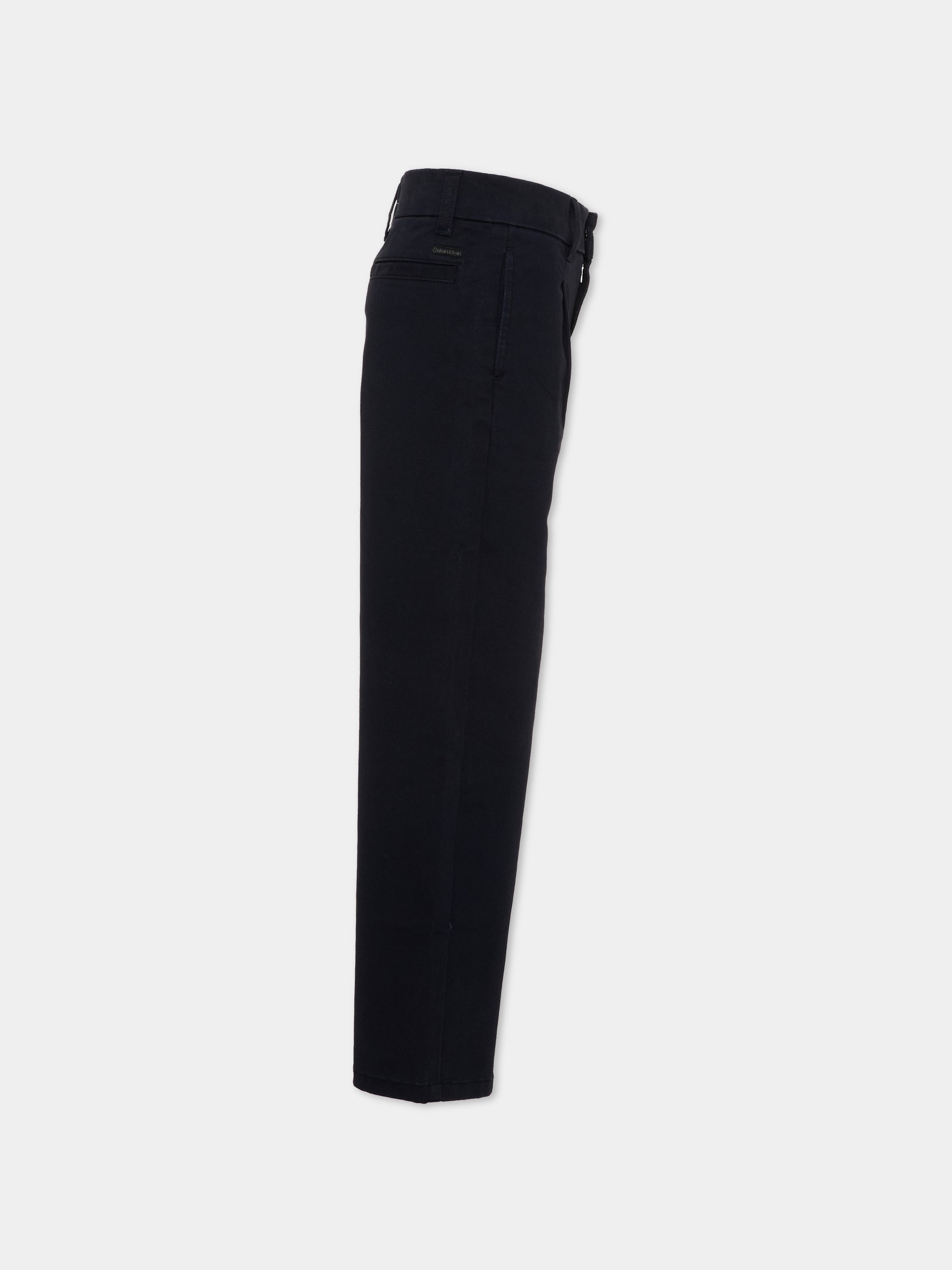 Pantaloni neri per bambino a gamba ampia,Calvin Klein Kids,LVCKTJC17B BEH