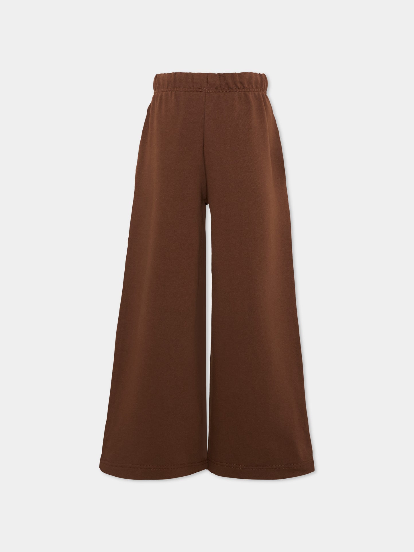 Pantaloni sportivi marroni per bambina con logo,Calvin Klein Kids,LVCKTJC36G HJQ