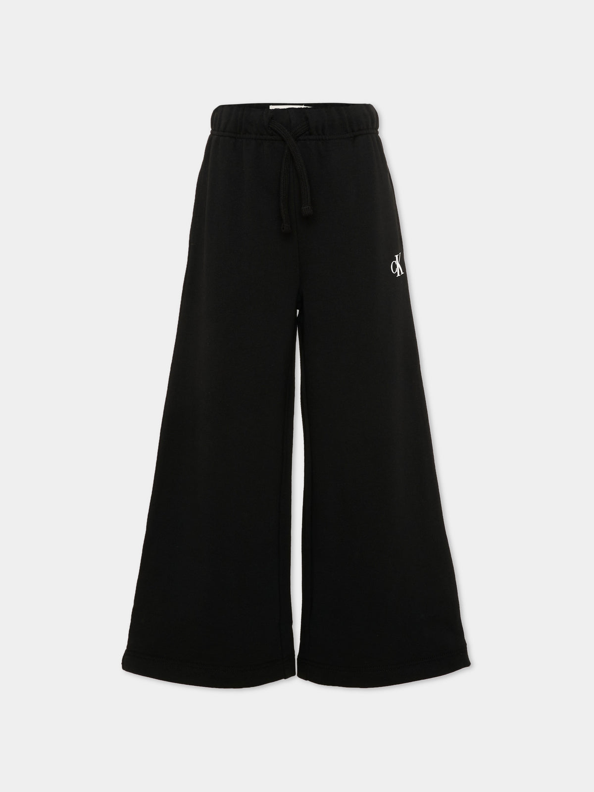 Pantaloni sportivi nero per bambina con logo,Calvin Klein Kids,LVCKTJC38G BEH