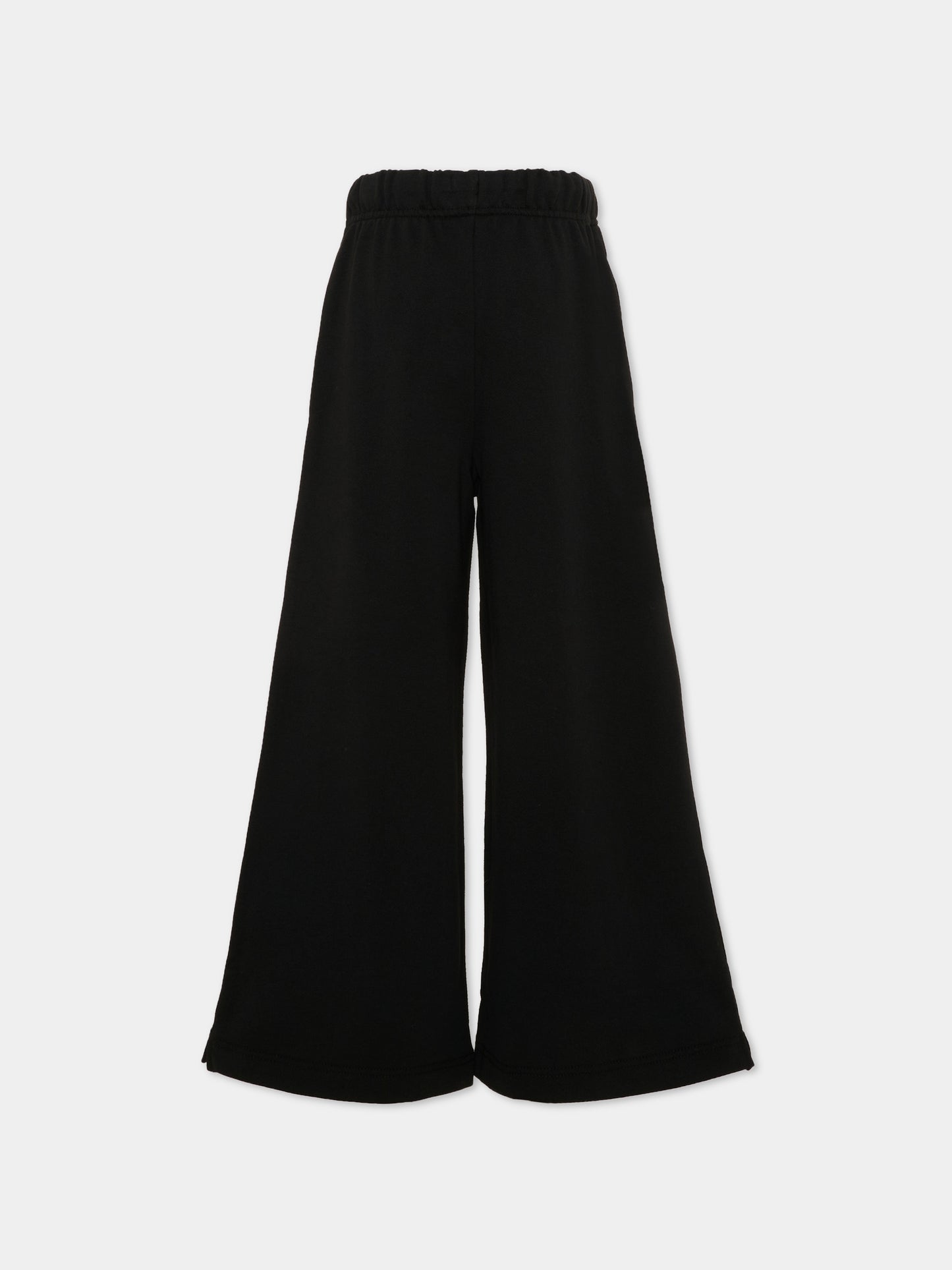 Pantaloni sportivi nero per bambina con logo,Calvin Klein Kids,LVCKTJC38G BEH