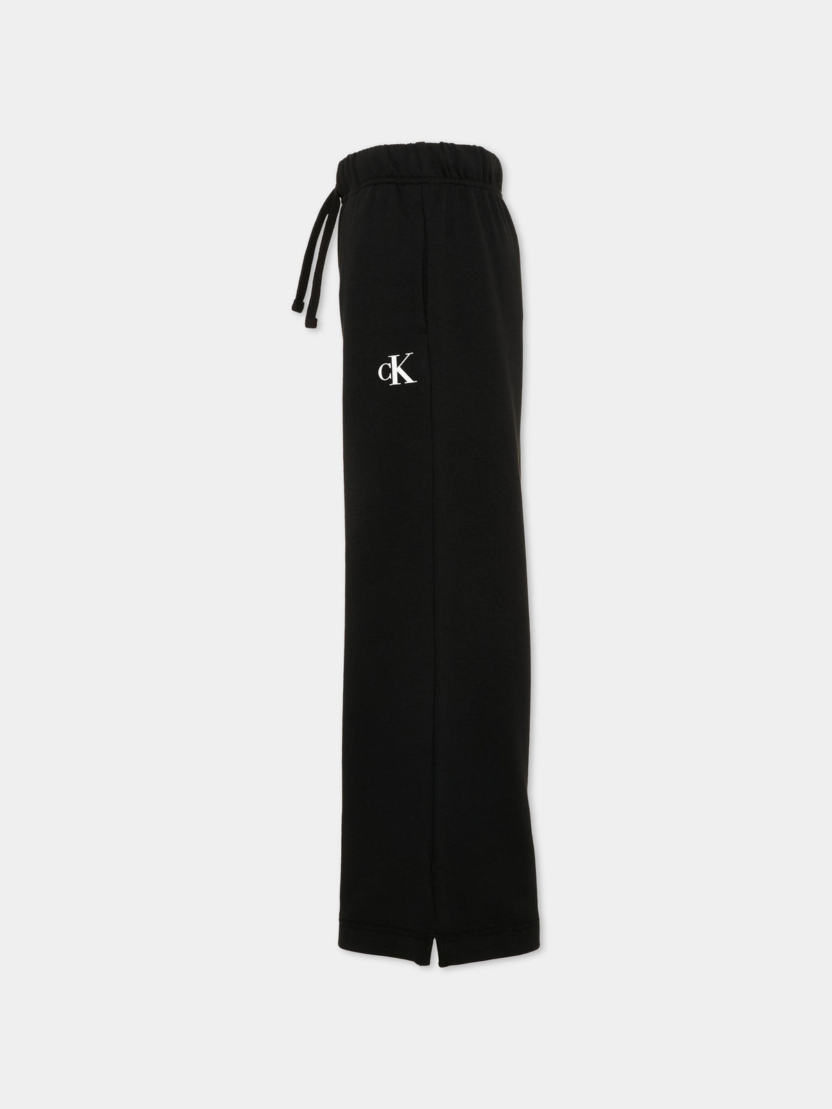 Pantaloni sportivi nero per bambina con logo,Calvin Klein Kids,LVCKTJC38G BEH