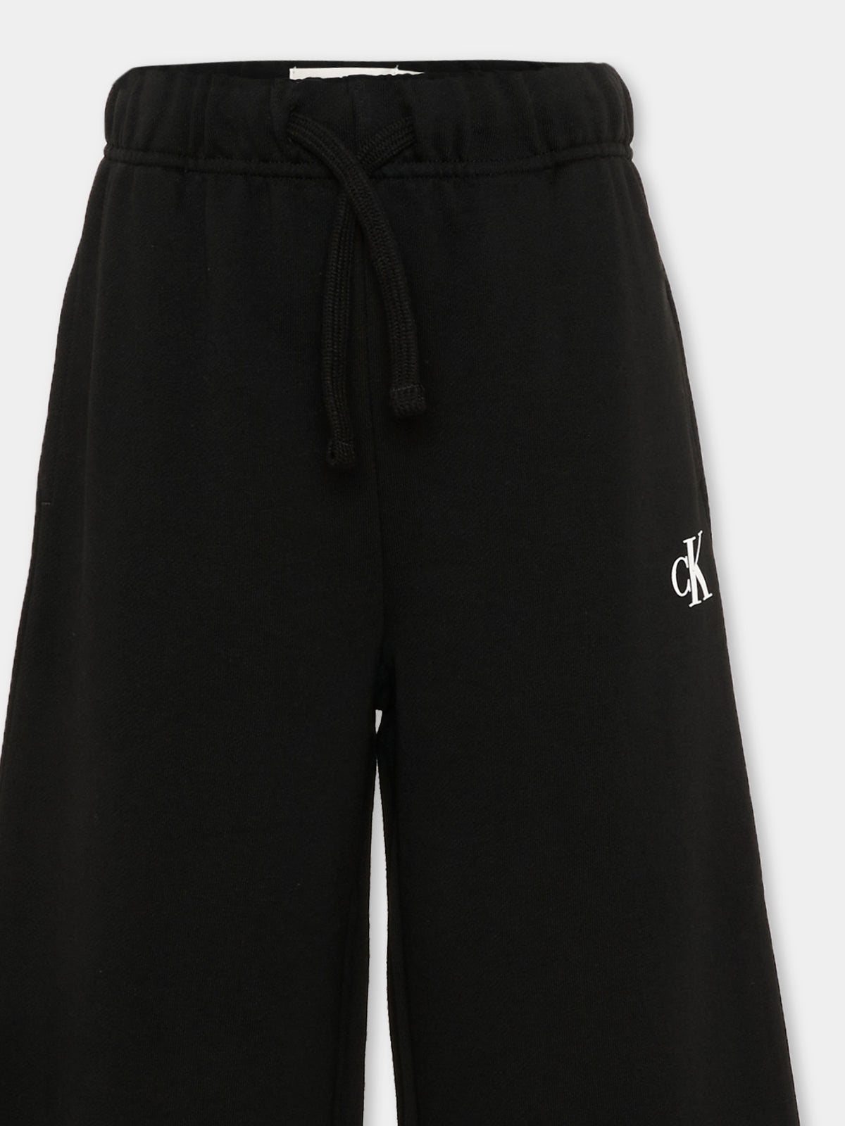 Pantaloni sportivi nero per bambina con logo,Calvin Klein Kids,LVCKTJC38G BEH