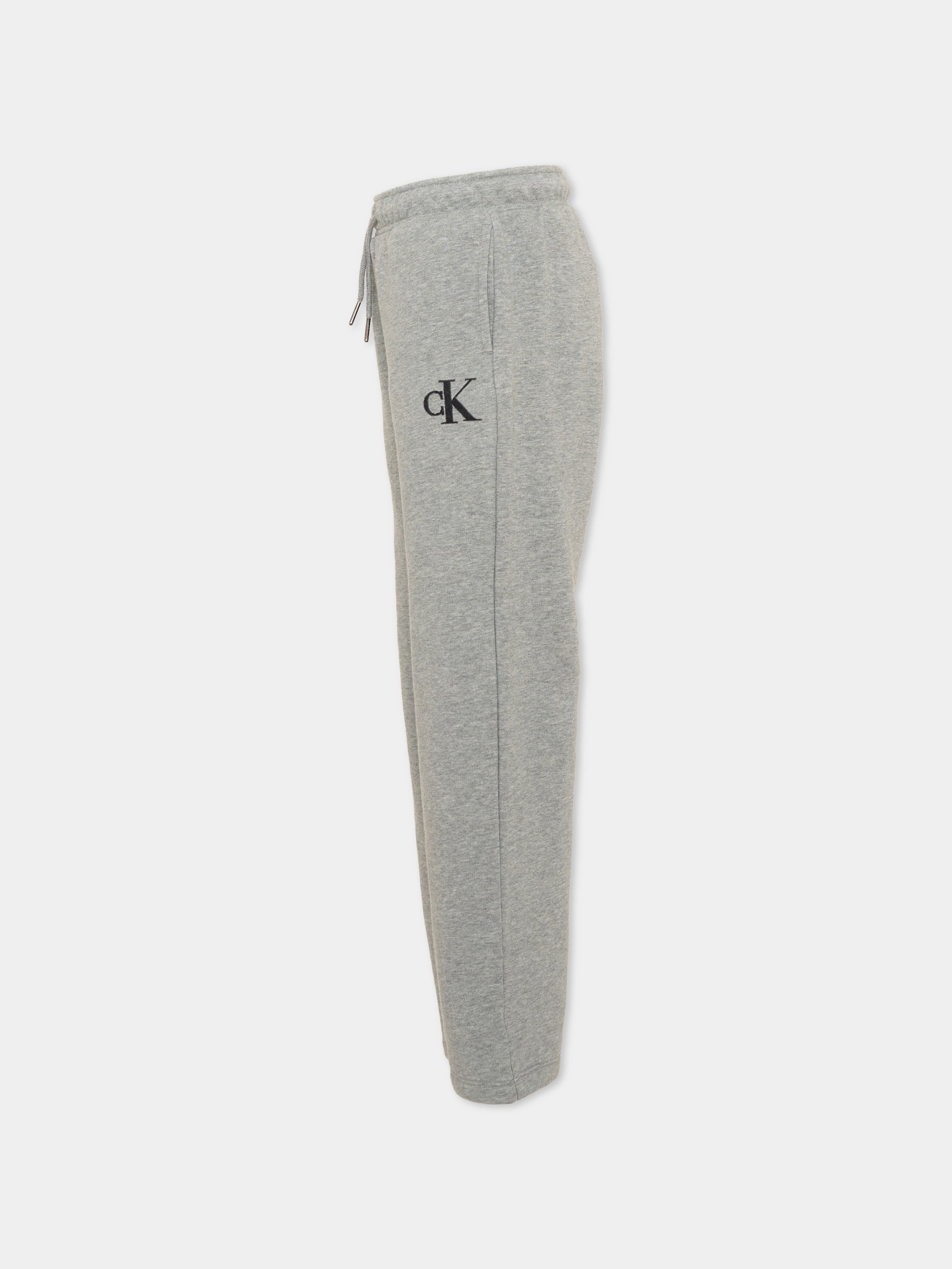 Pantalone grigio per bambino con logo,Calvin Klein Kids,LVCKTJC43B P7D