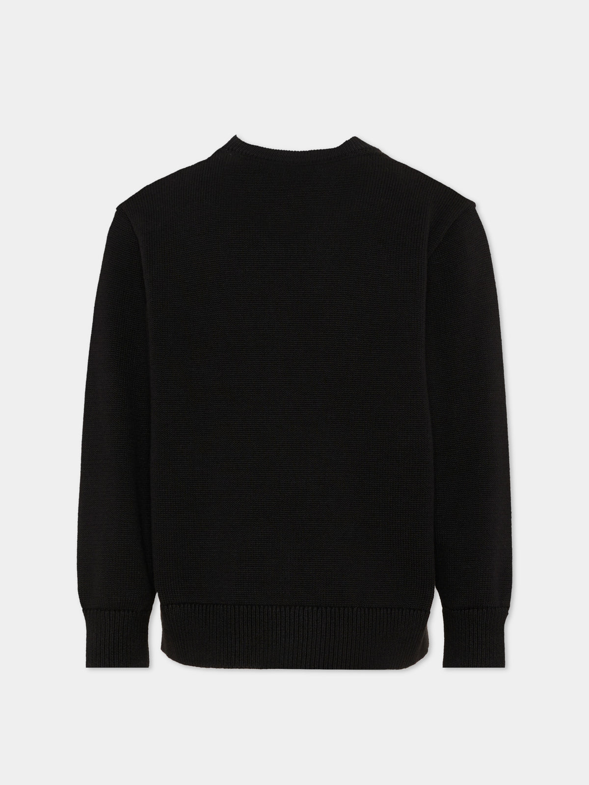 Cardigan nero per bambino con logo,Calvin Klein Kids,LVCKTJF03B BEH
