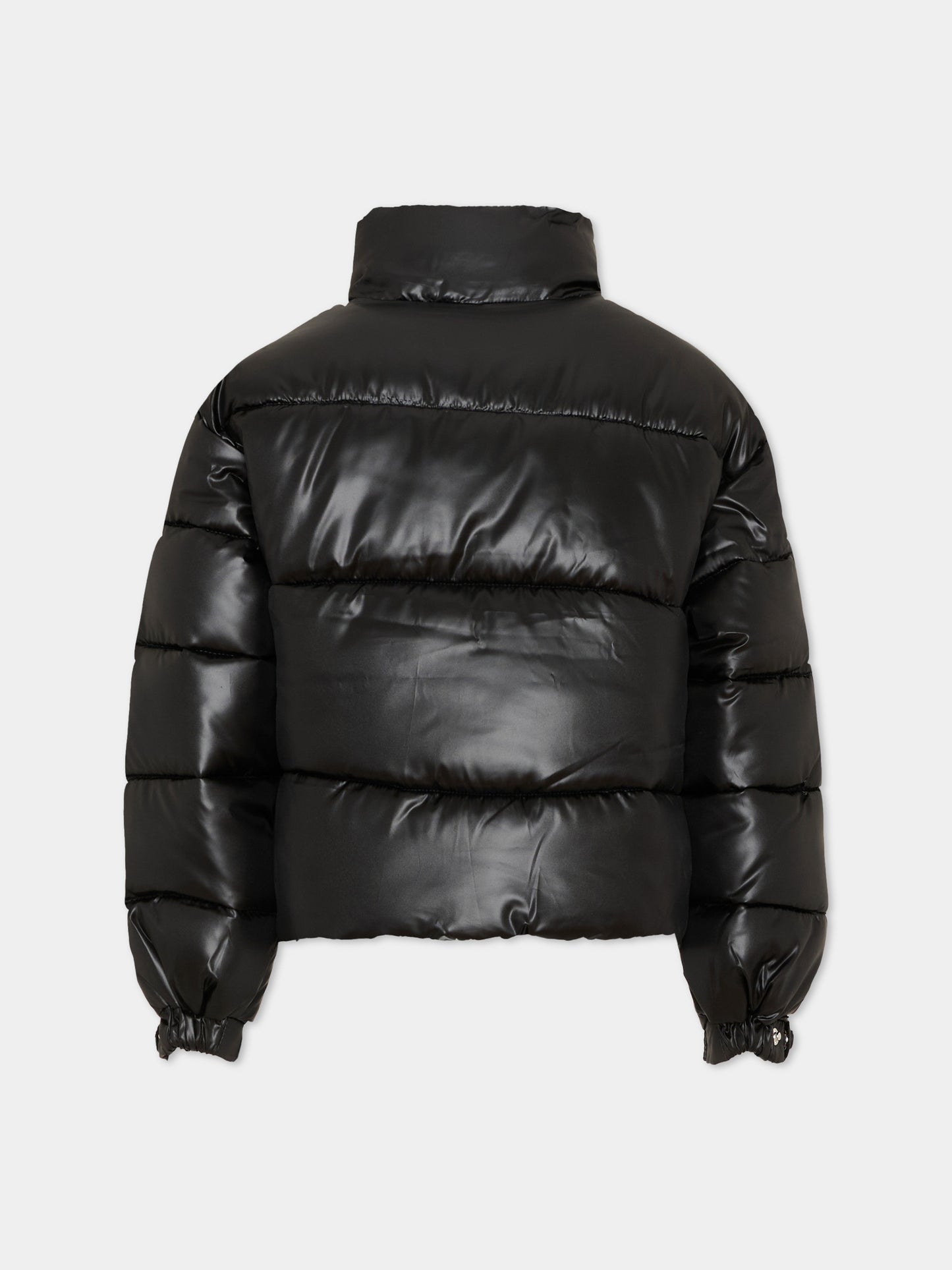 Piumino nero per bambina con logo,Calvin Klein Kids,LVCKTJM01G BEH
