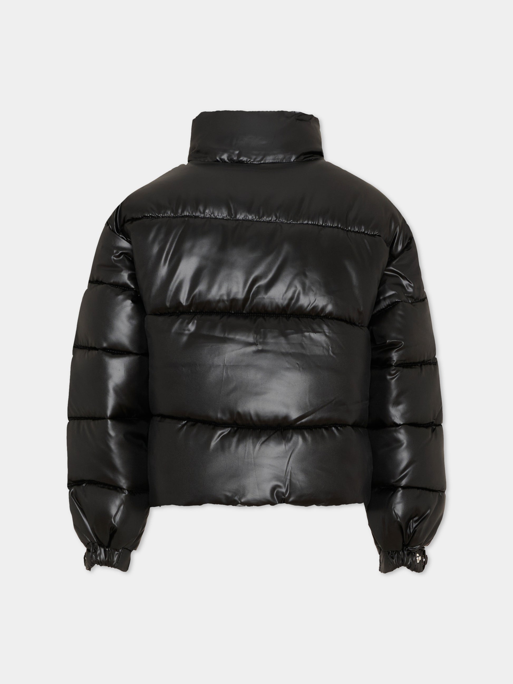 Piumino nero per bambina con logo,Calvin Klein Kids,LVCKTJM01G BEH