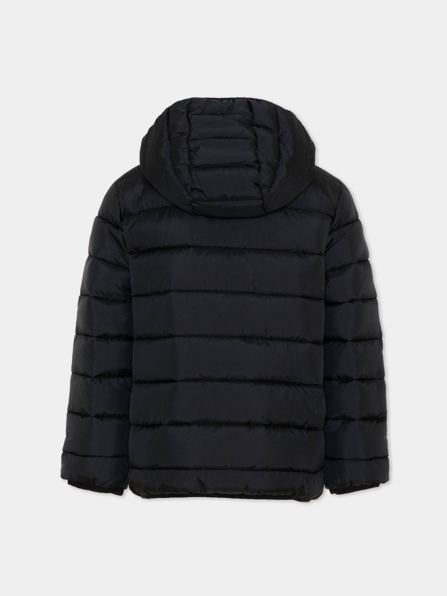 Piumino nero per bambino con logo,Calvin Klein Kids,LVCKTJM15B BEH