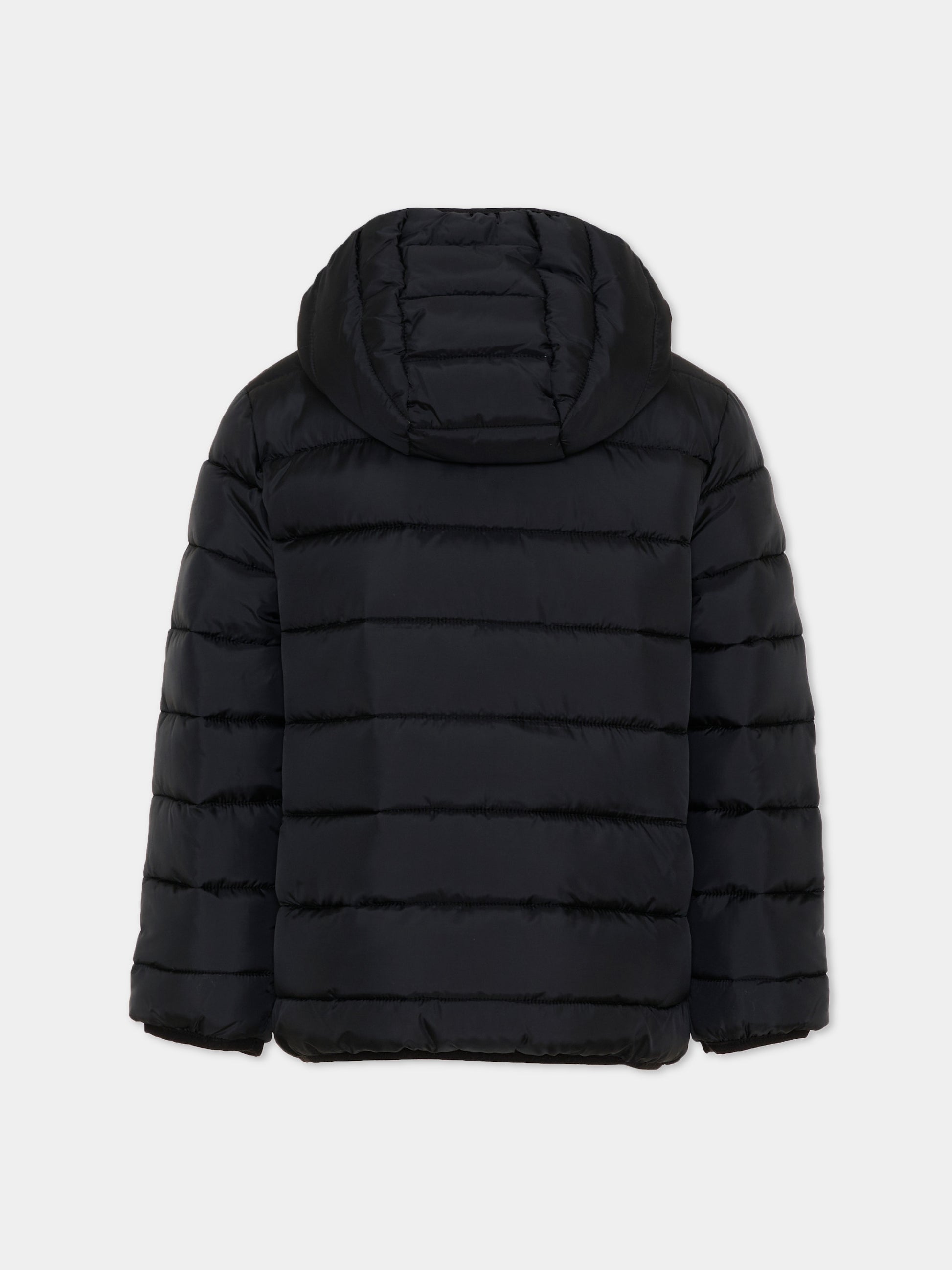 Piumino nero per bambino con logo,Calvin Klein Kids,LVCKTJM15B BEH
