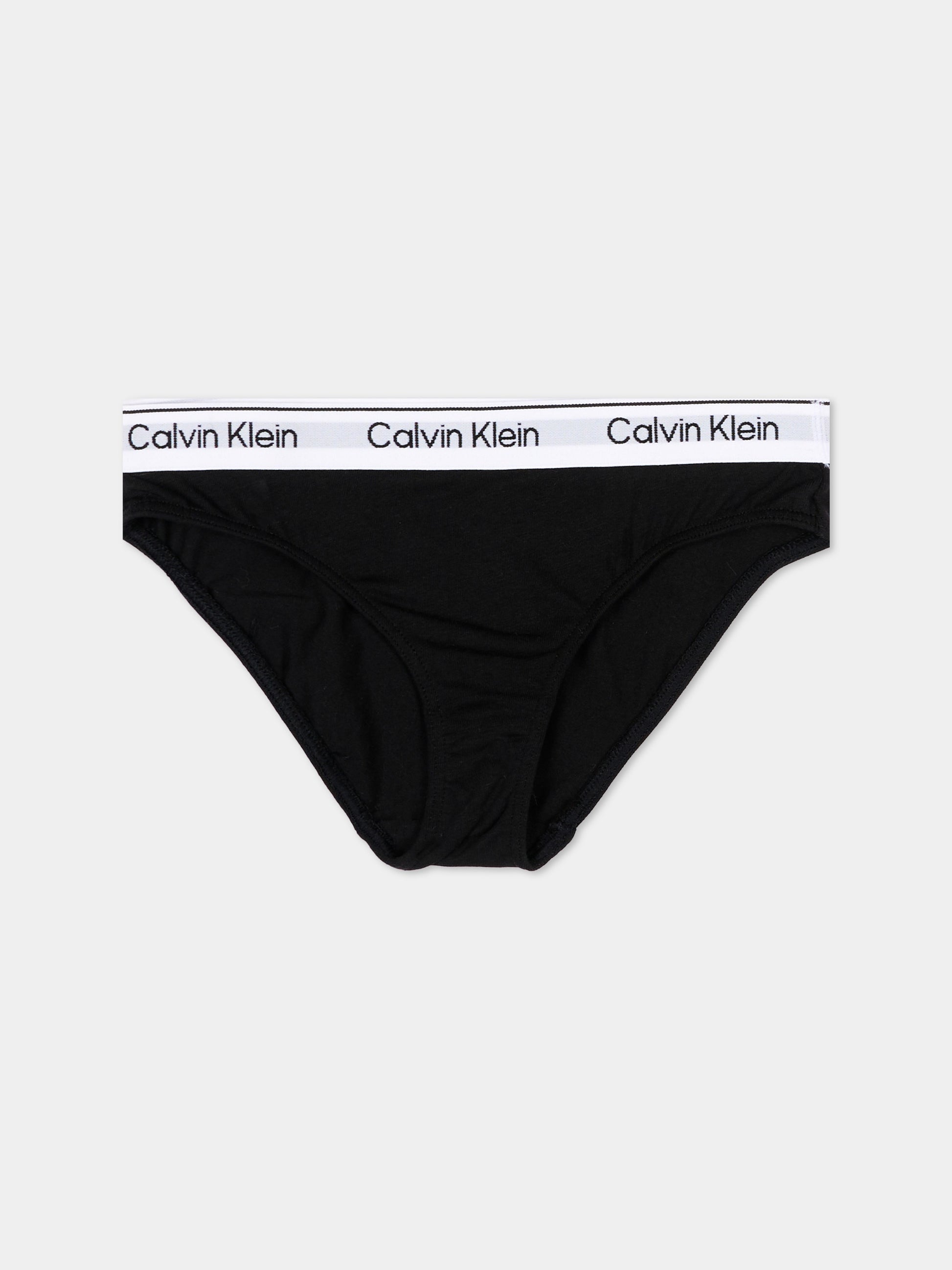 Slip multicolor per bambina con logo,Calvin Klein Kids,G80G800726 0SB