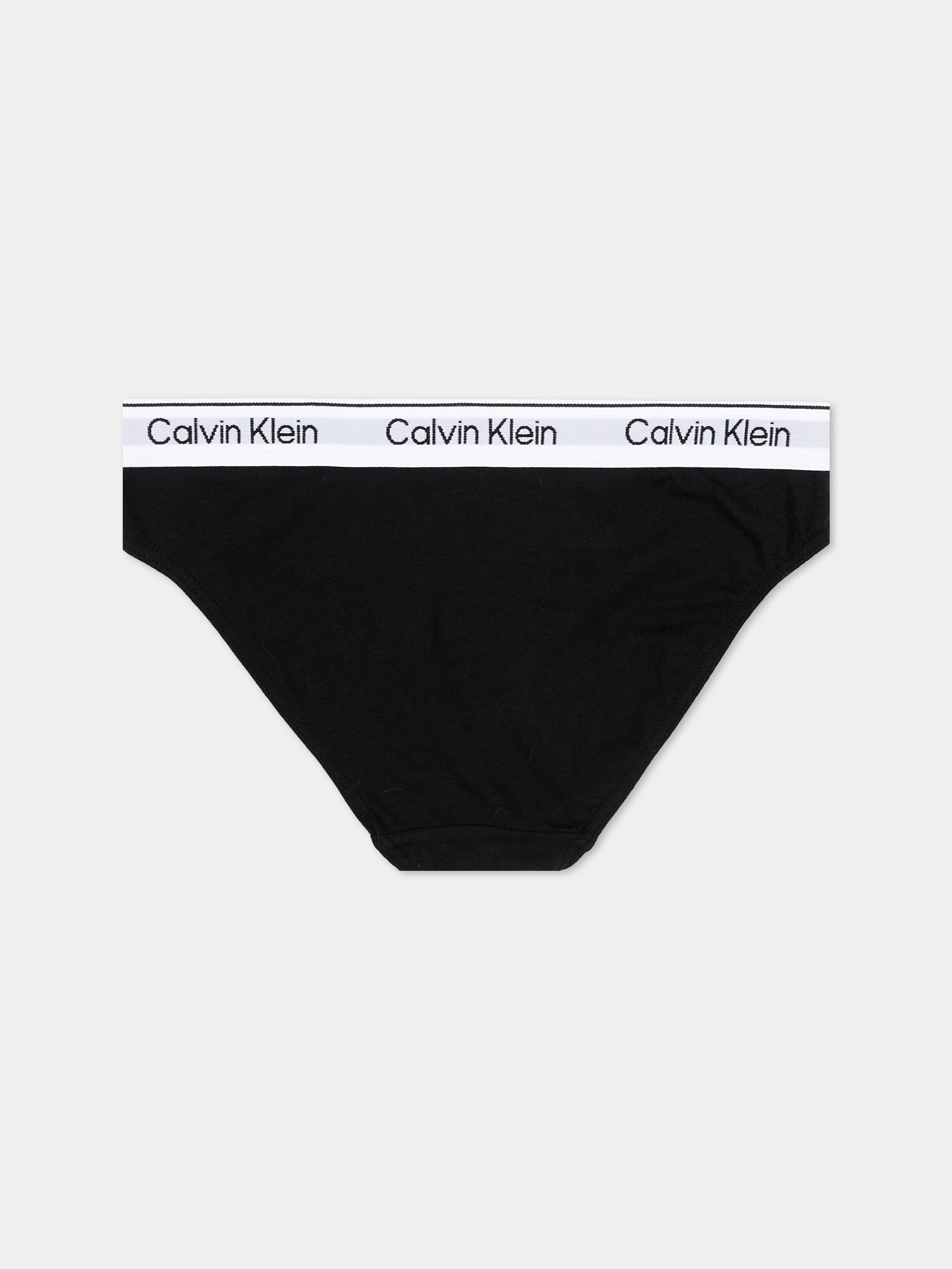 Slip multicolor per bambina con logo,Calvin Klein Kids,G80G800726 0SB
