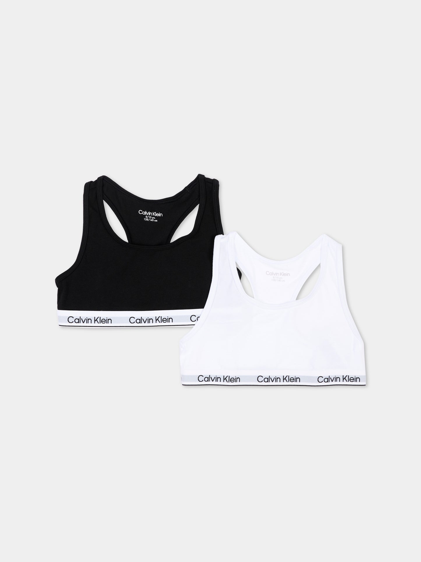 Reggiseno nero per bambina con logo,Calvin Klein Kids,G80G800742 0SB