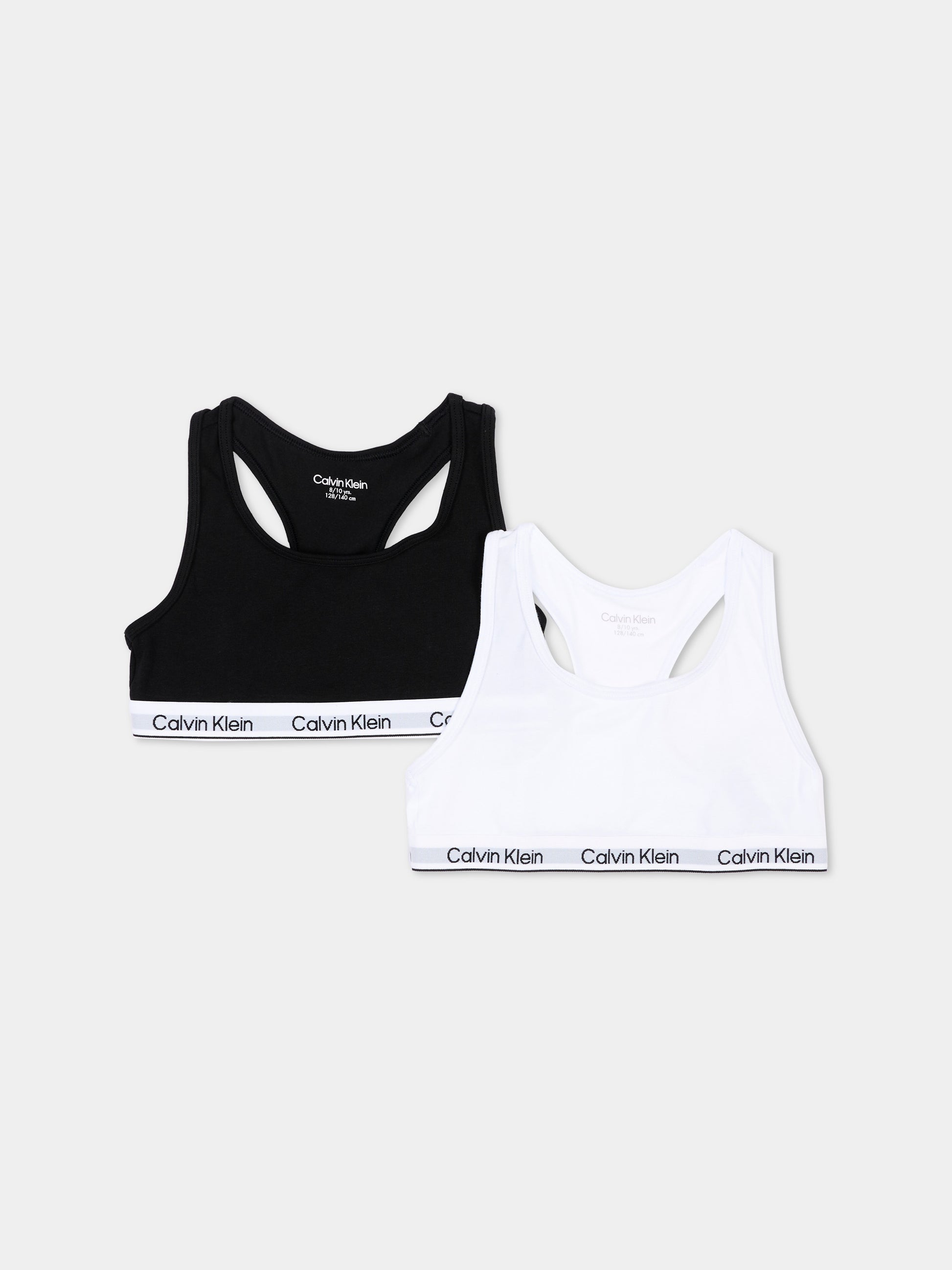 Reggiseno nero per bambina con logo,Calvin Klein Kids,G80G800742 0SB