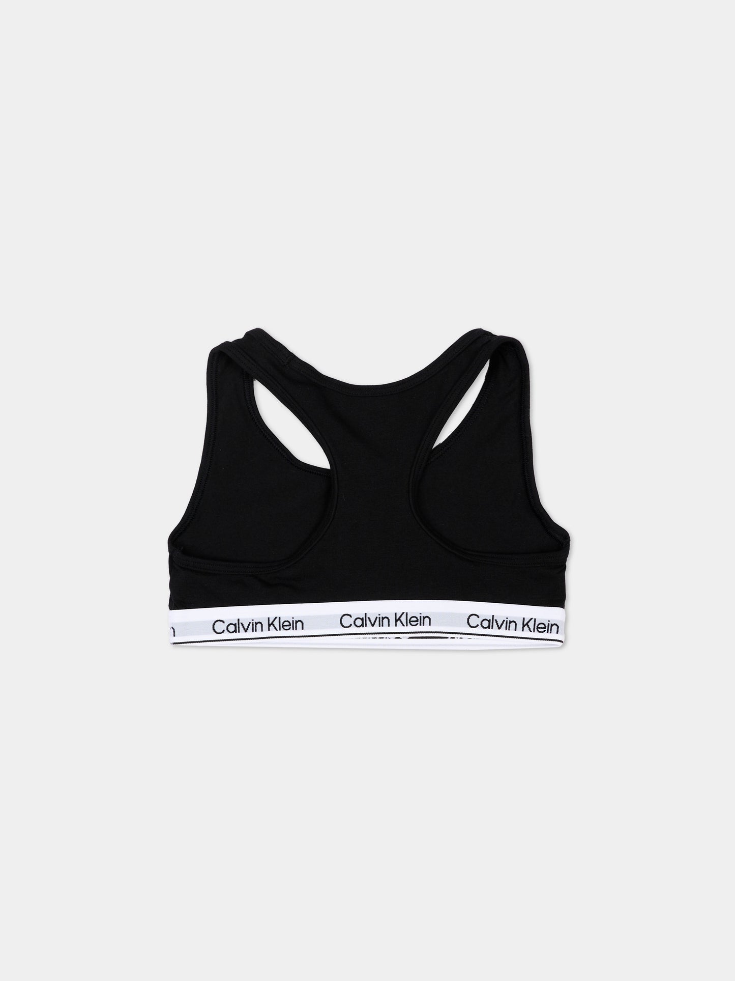 Reggiseno nero per bambina con logo,Calvin Klein Kids,G80G800742 0SB