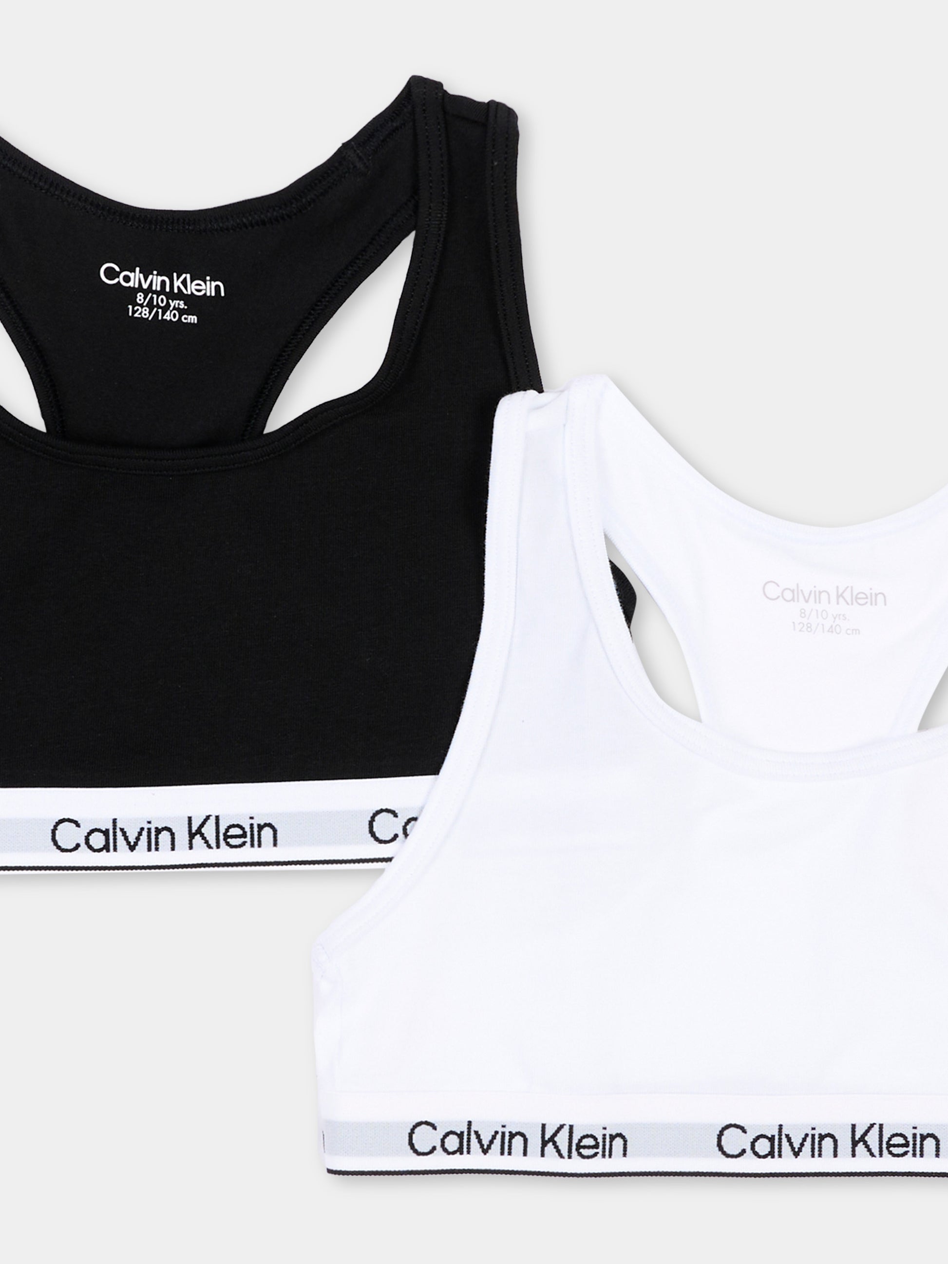 Reggiseno nero per bambina con logo,Calvin Klein Kids,G80G800742 0SB