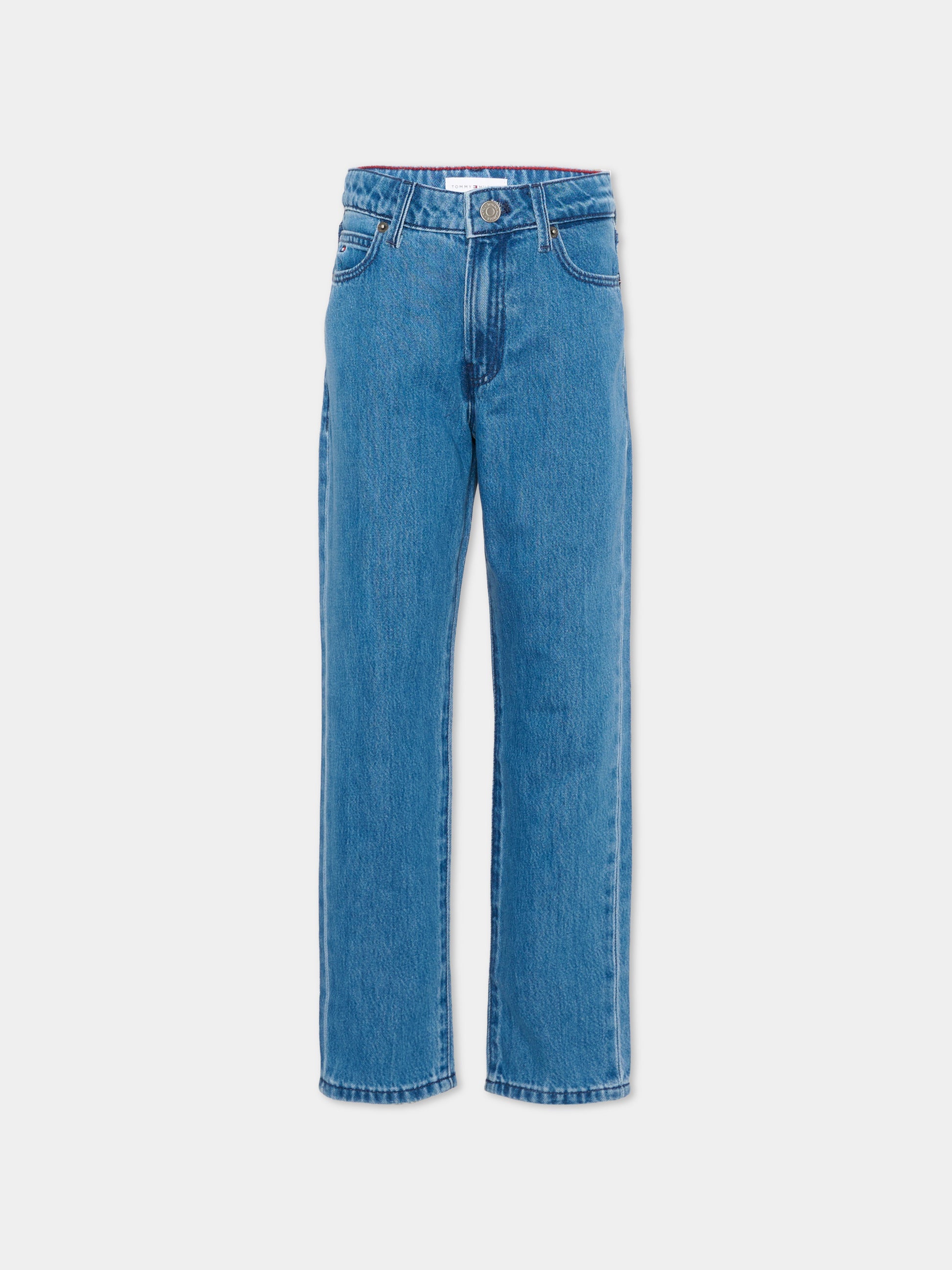 Jeans denim per bambino con logo,Tommy Hilfiger Junior,KB0KB10467 1A4