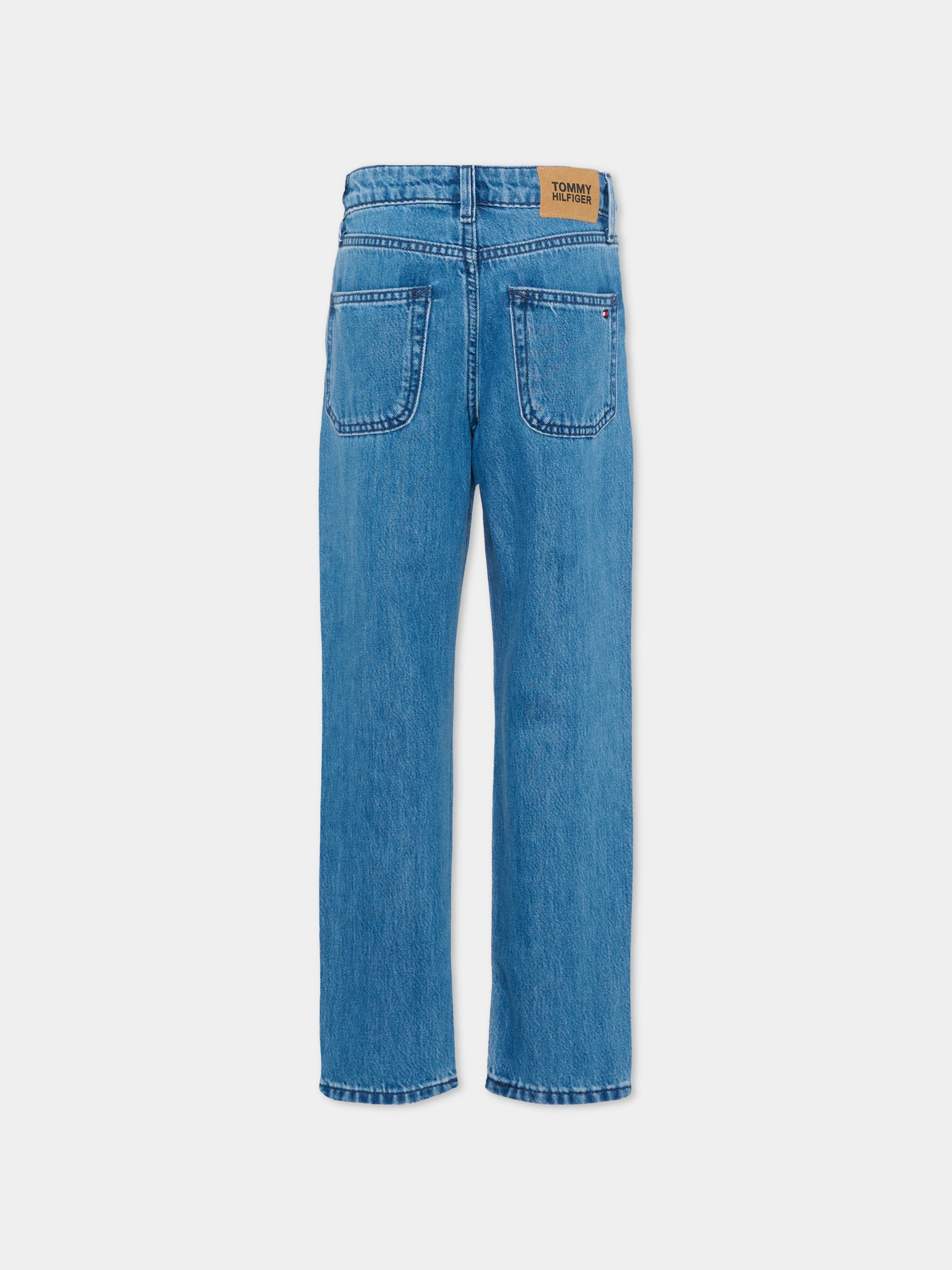 Jeans denim per bambino con logo,Tommy Hilfiger Junior,KB0KB10467 1A4