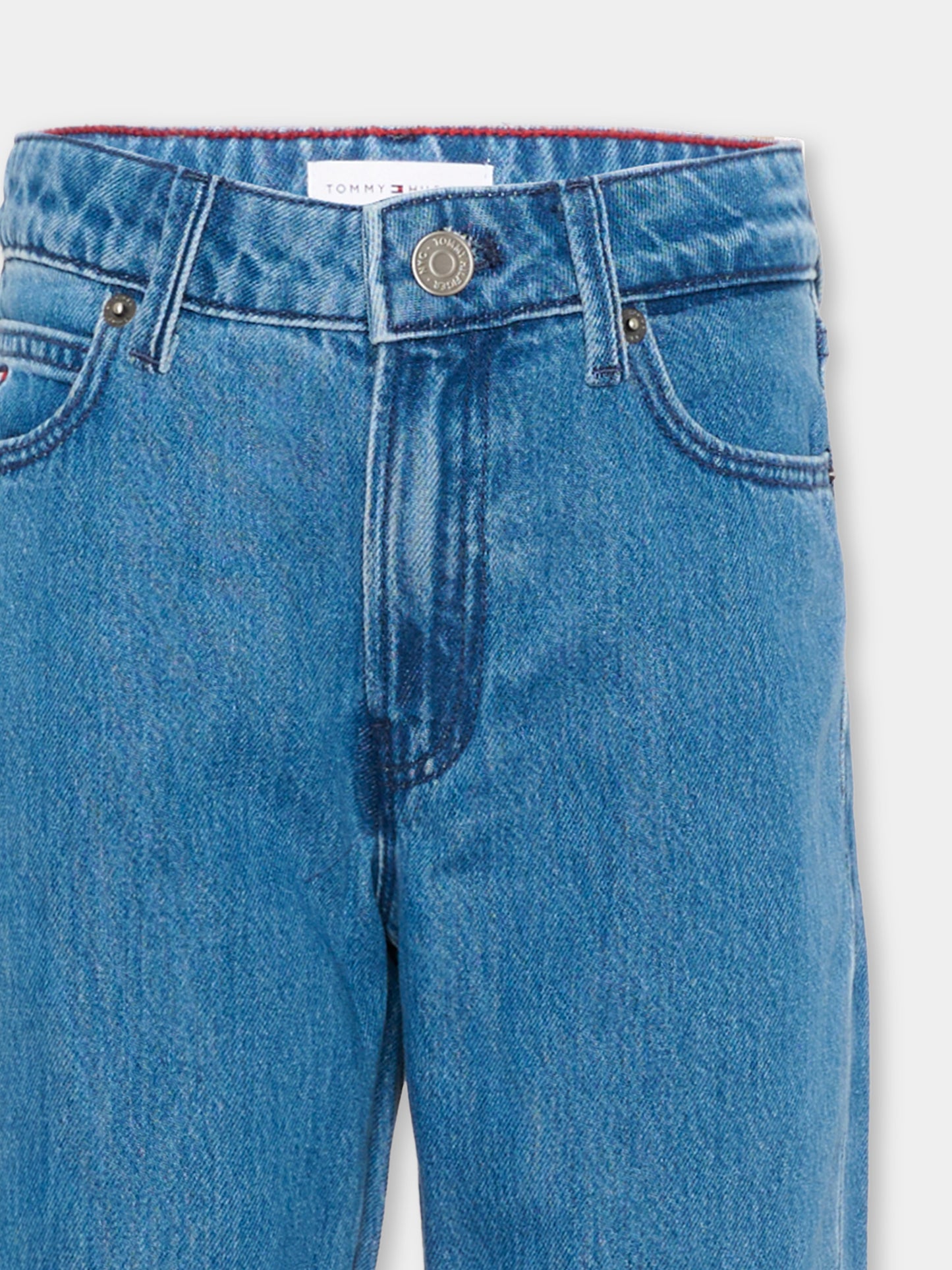 Jeans denim per bambino con logo,Tommy Hilfiger Junior,KB0KB10467 1A4