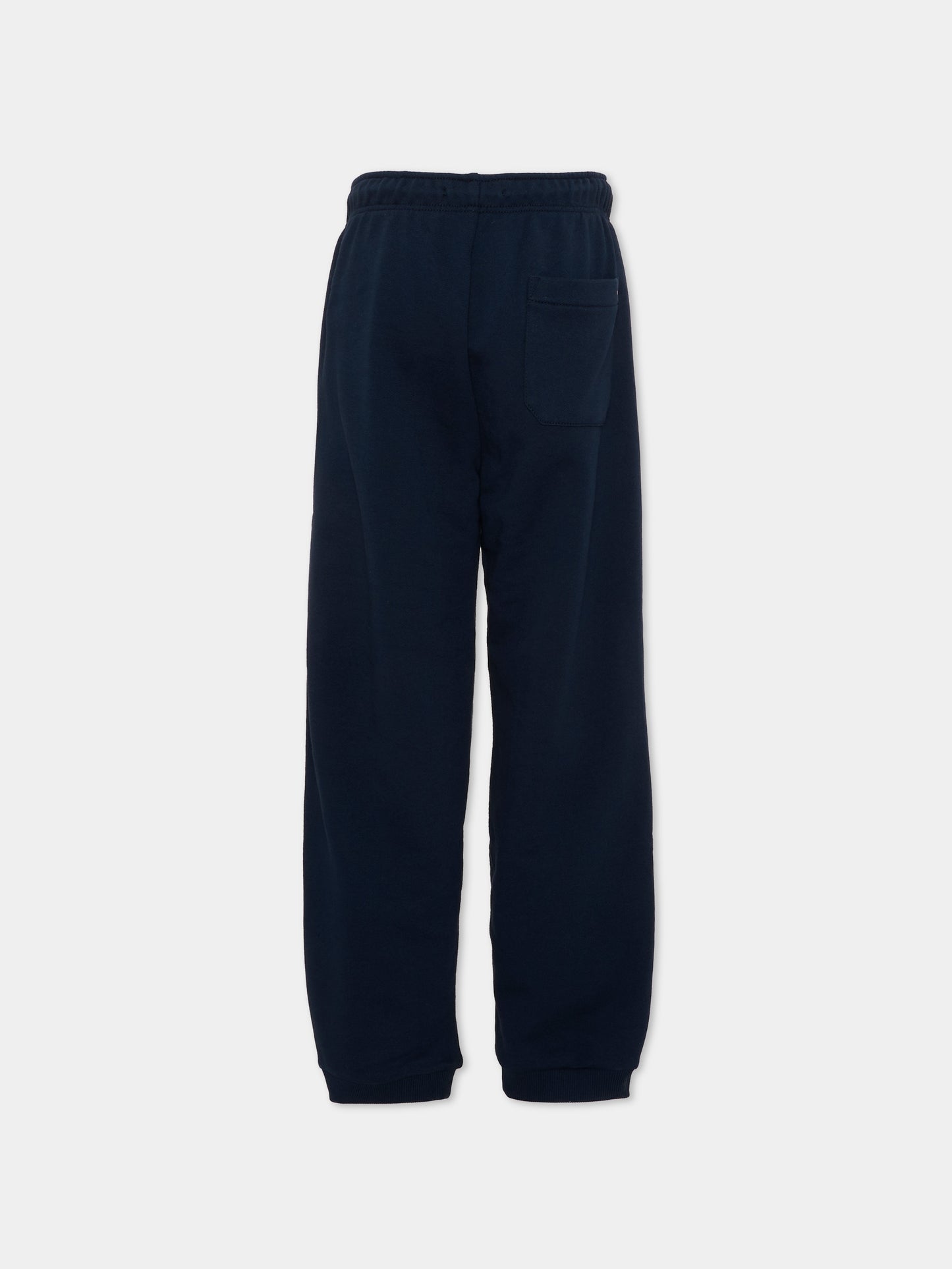 Pantaloni sportivi blu per bambino con logo,Tommy Hilfiger Junior,KB0KB10497 C1G