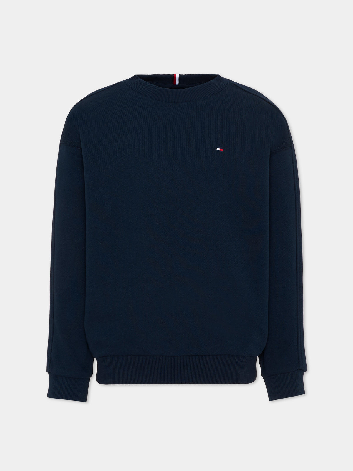 Felpa blu per bambino con logo,Tommy Hilfiger Junior,KB0KB10509 C1G