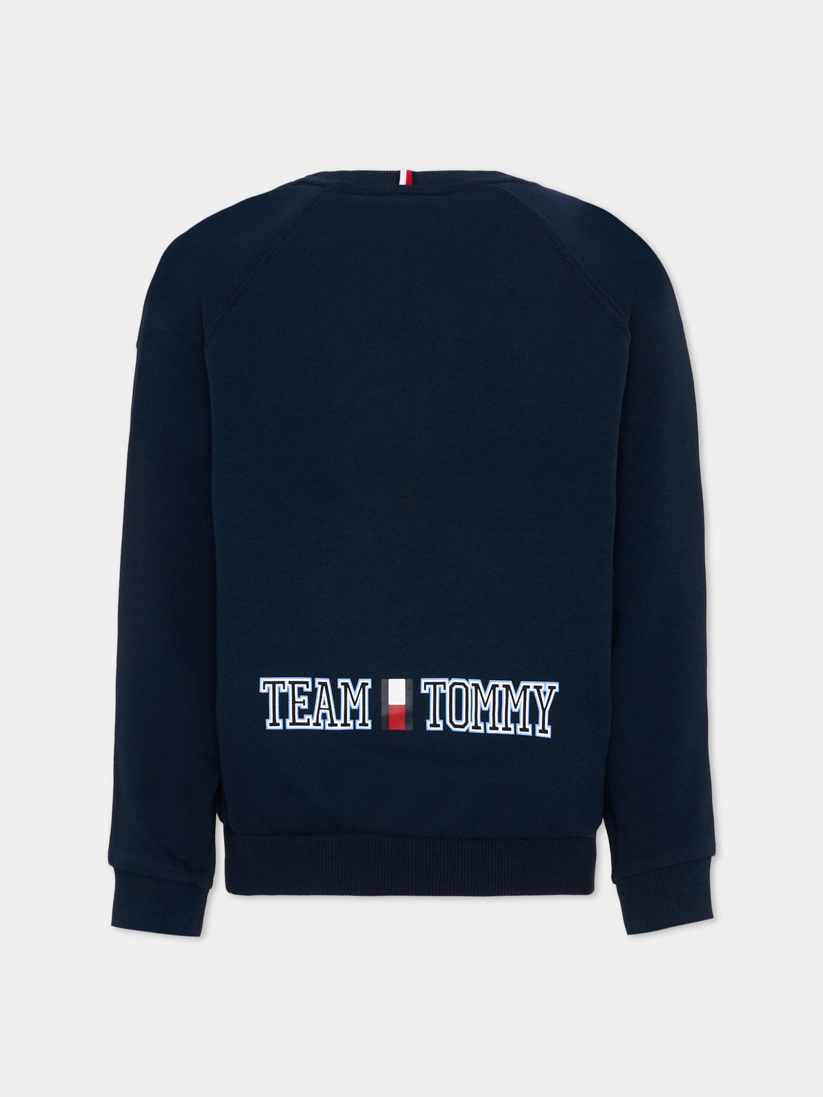 Felpa blu per bambino con logo,Tommy Hilfiger Junior,KB0KB10509 C1G