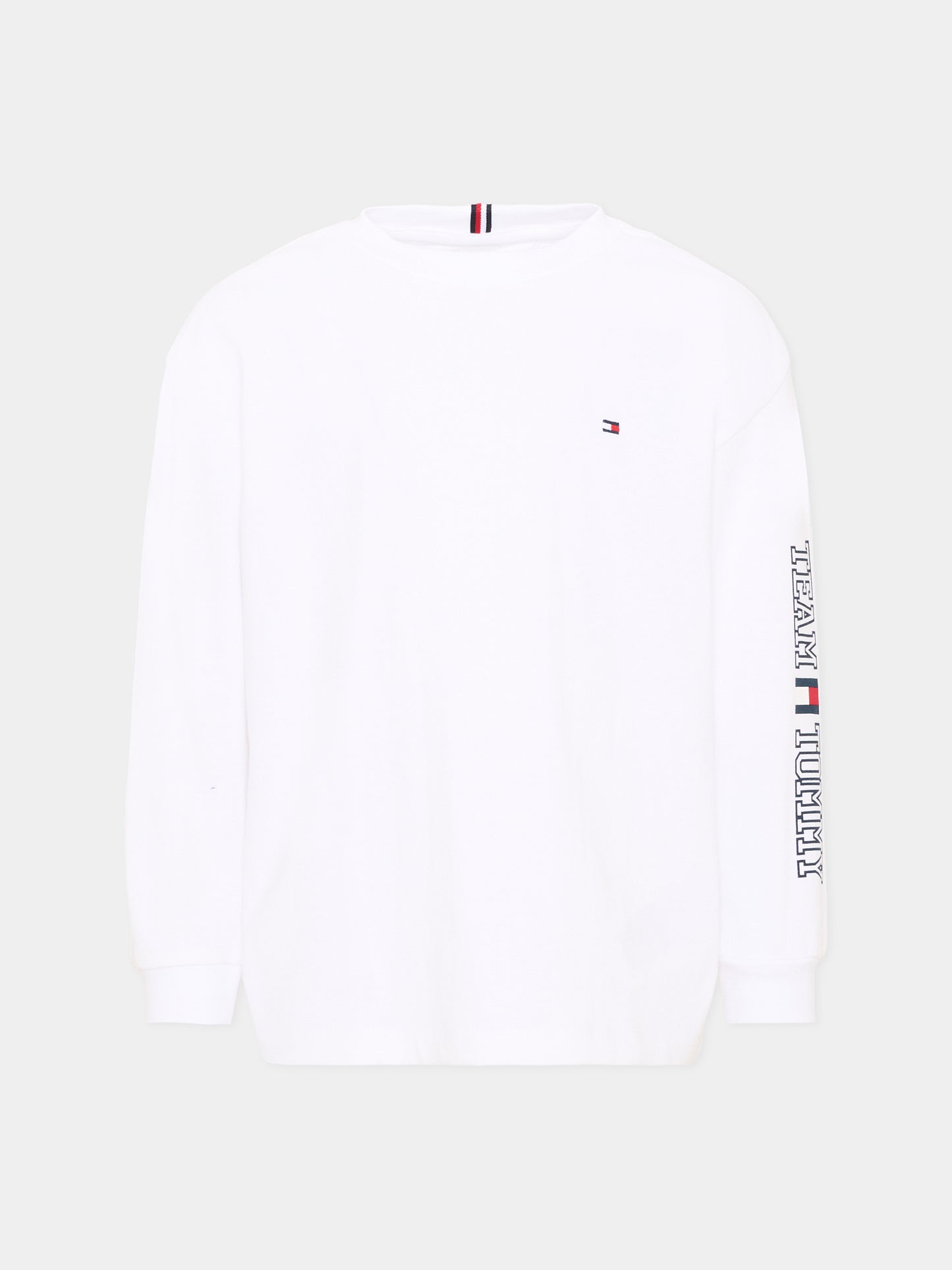 T-shirt bianca per bambino con logo,Tommy Hilfiger Junior,KB0KB10512 YBR