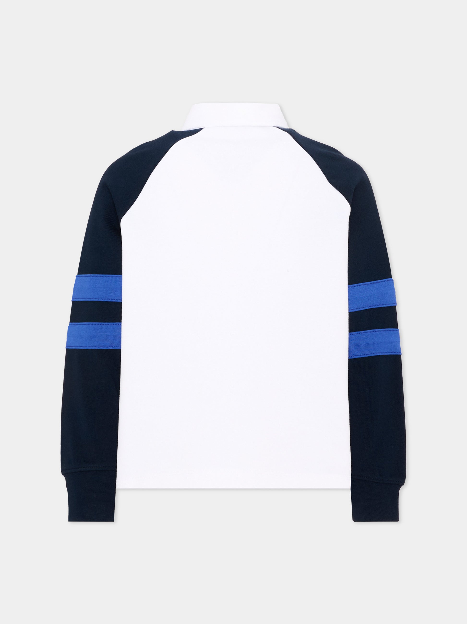 Polo bianca per bambino con logo,Tommy Hilfiger Junior,KB0KB10584 YBR