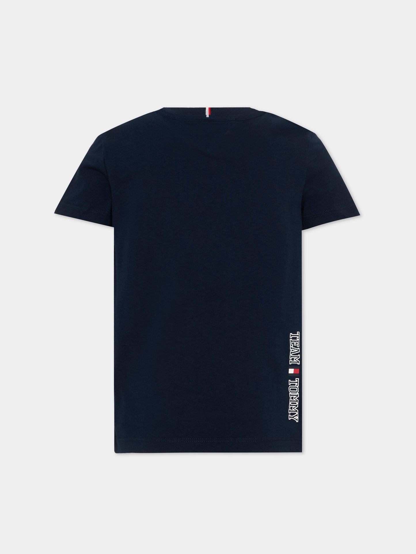 T-shirt blu per bambino con logo,Tommy Hilfiger Junior,KB0KB10591 C1G